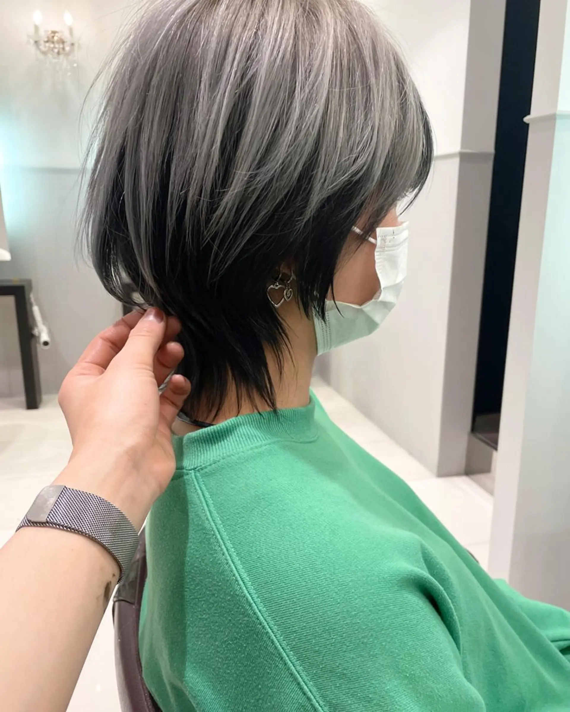 ロング パーマ カラー 長尾 康生のヘアスタイル