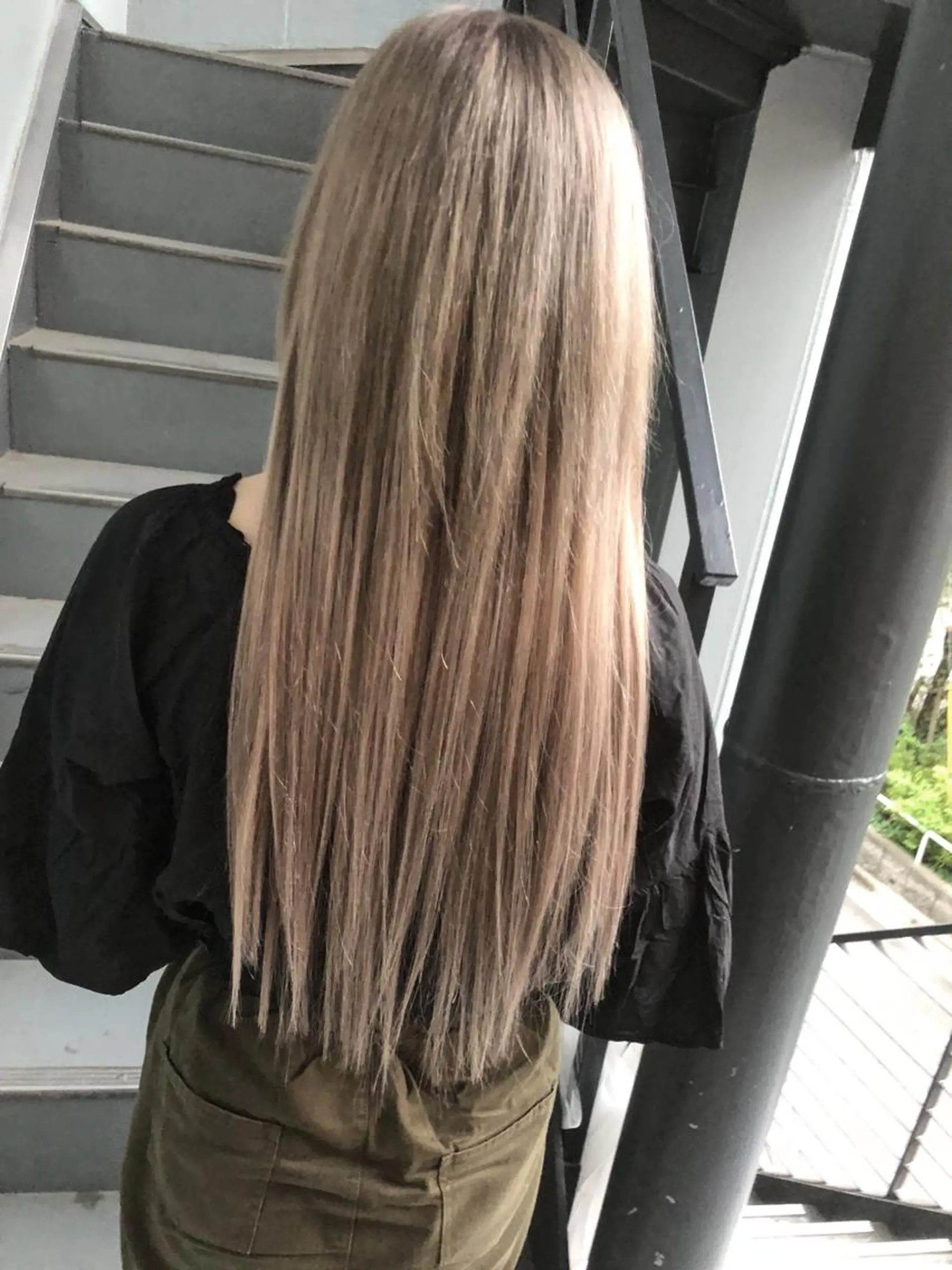 ロング カラー ブロンド ハイトーンカラー ホワイトブロンド ボブ エクステ ヘアカラー エクステ PSY(サイ)所属・PSY(サイ)池袋 金田尚久🎨のヘアスタイル