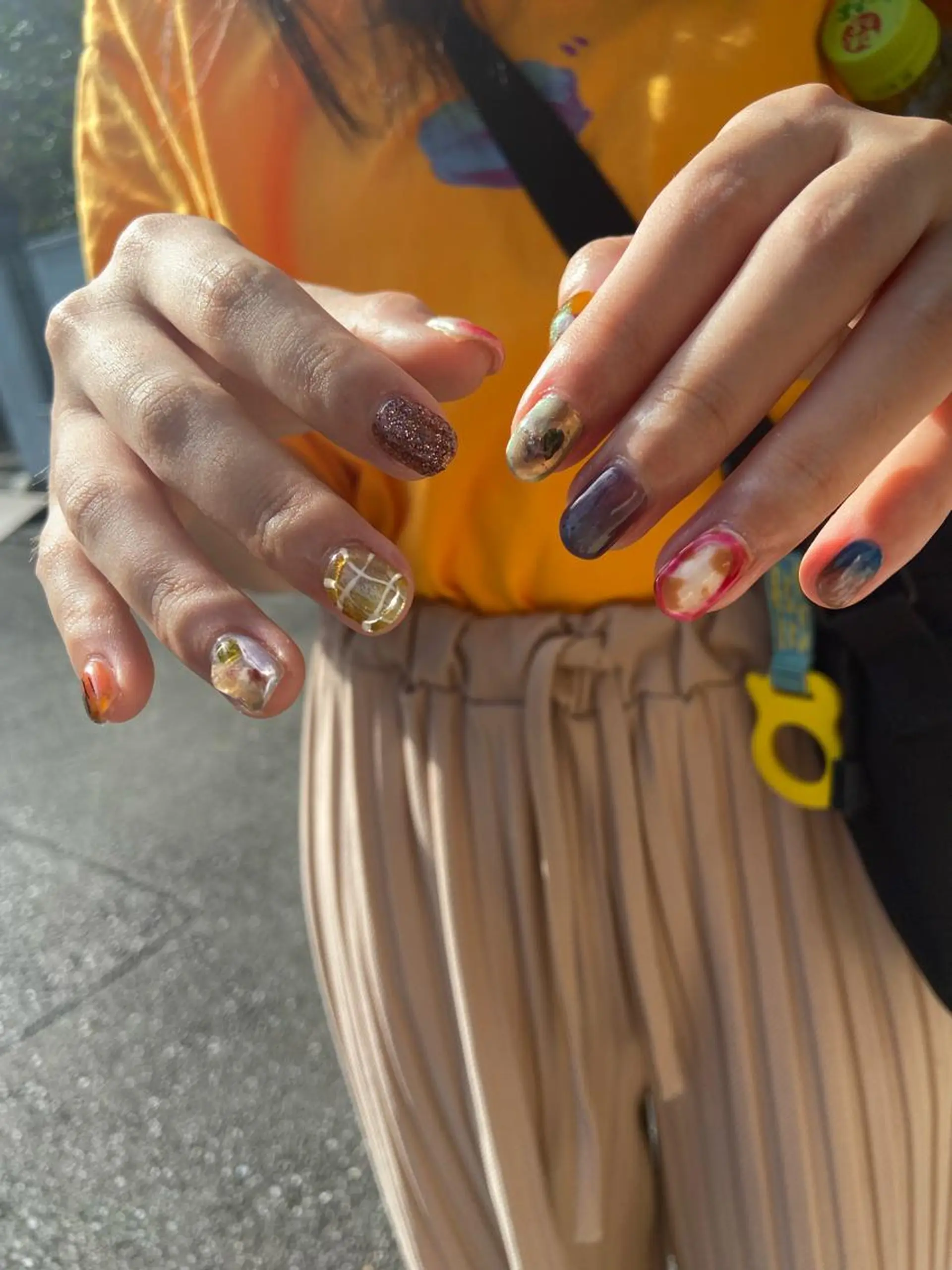 ネイル アニマル柄 アートネイル ニュアンスネイル . unffのネイルデザイン