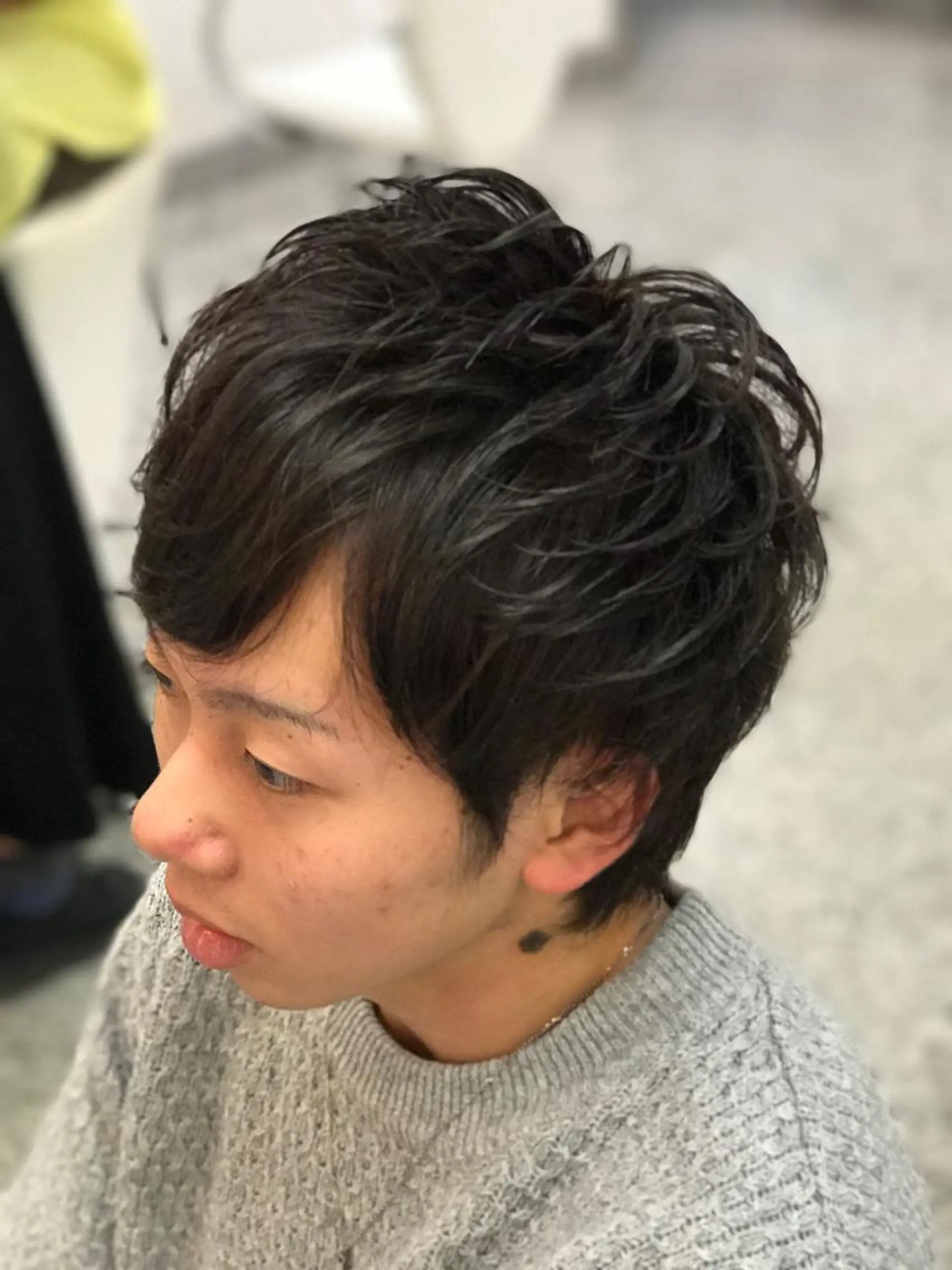 パーマ メンズ 山内 聡史のヘアスタイル