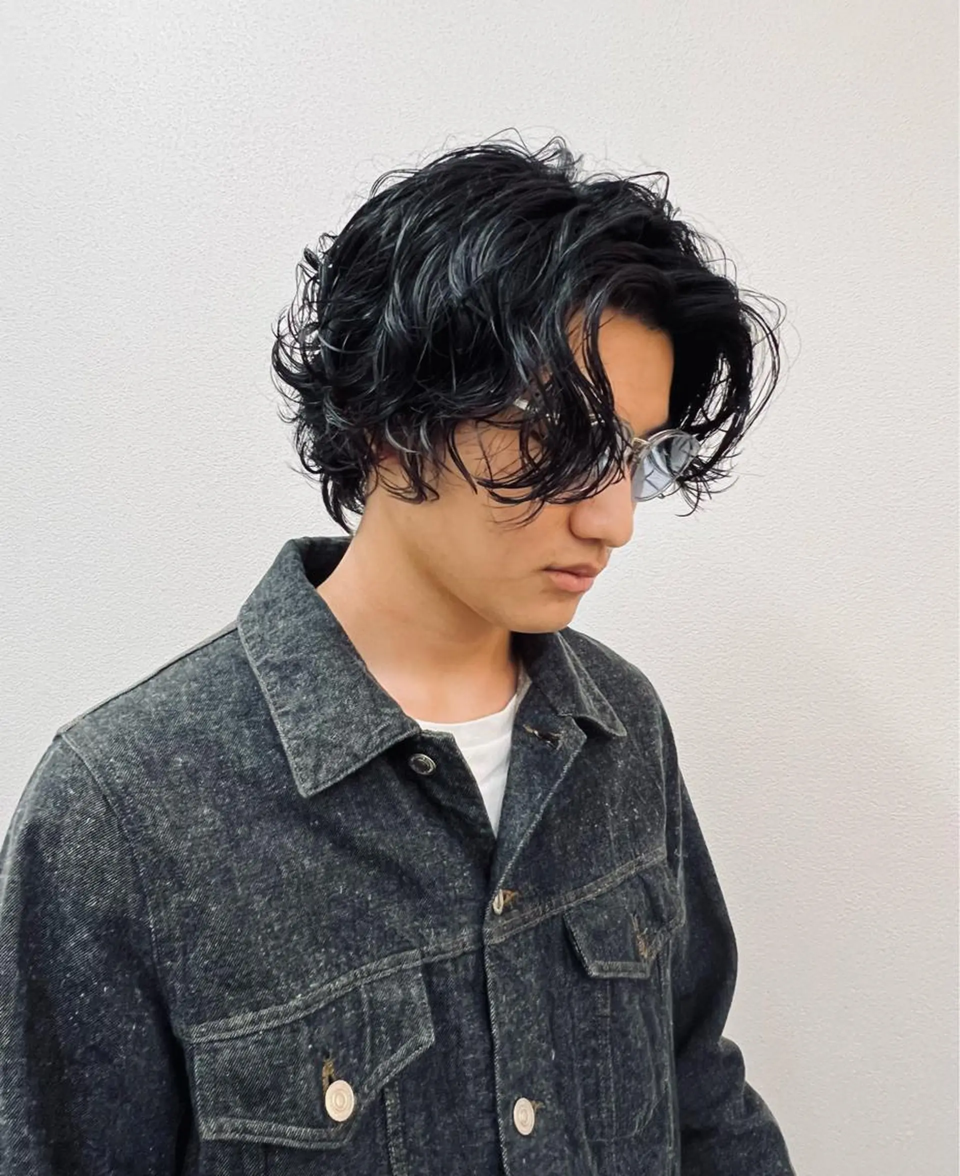 セミロング パーマ メンズ メンズスタイリスト リュウジのヘアスタイル