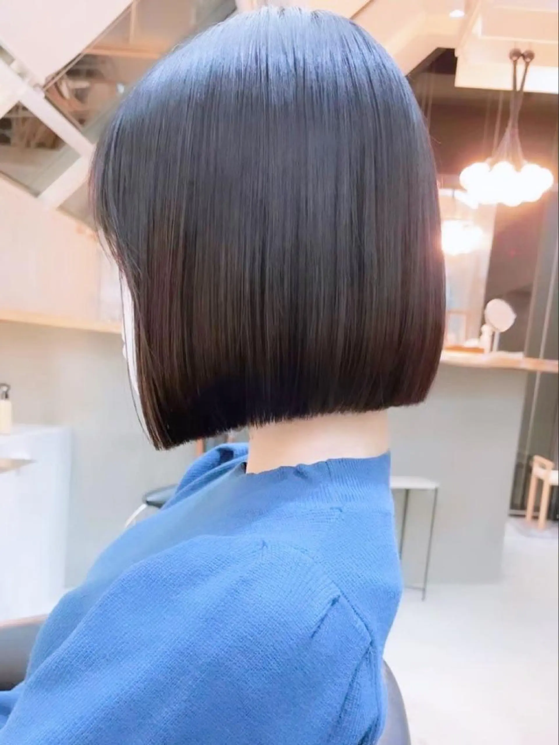 ショート ボブ ボブ／レイヤー／髪質 改善/縮毛矯正／銀座のヘアスタイル