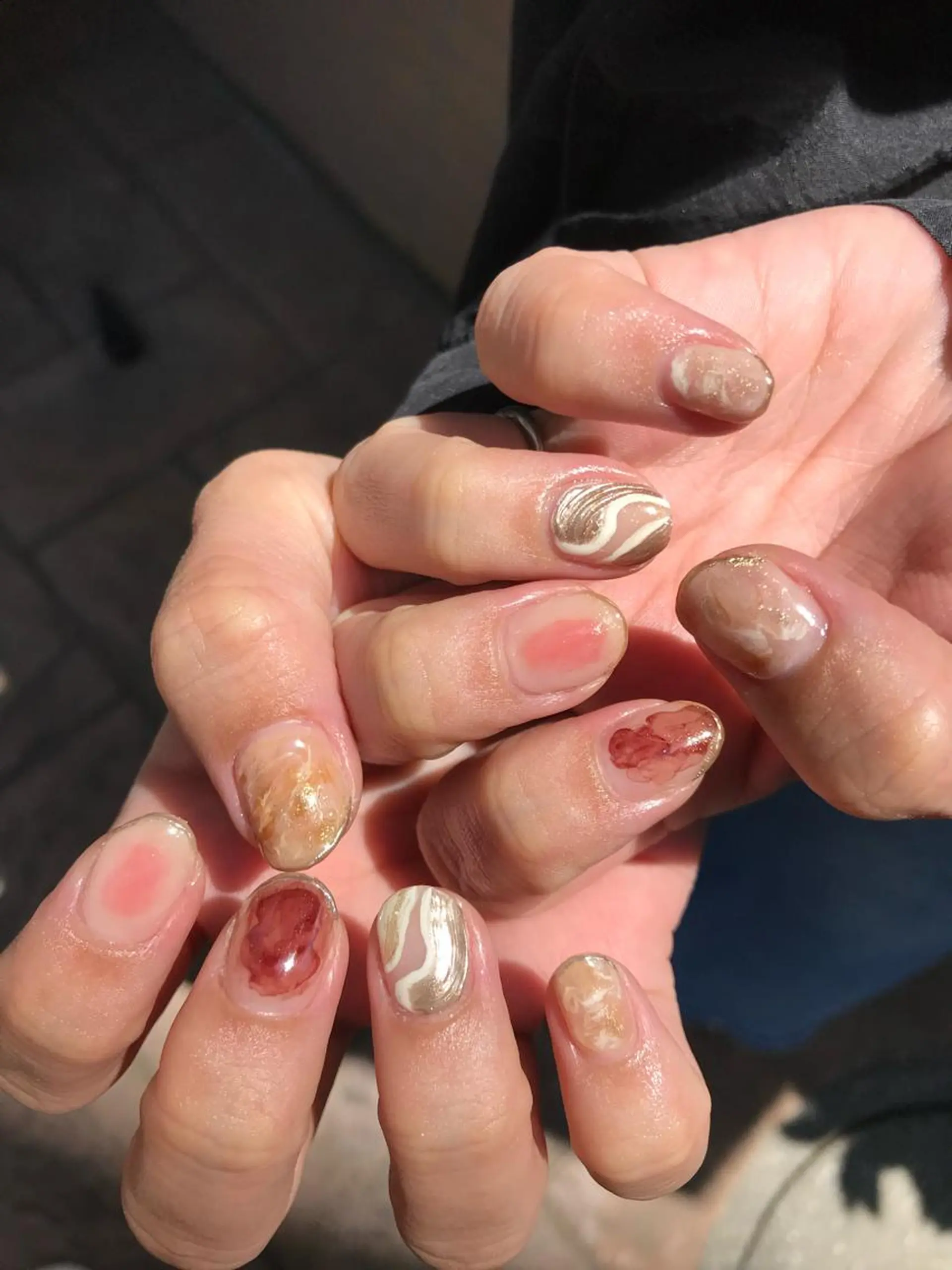ネイル アートネイル ニュアンスネイル ハンドネイル ROCCO nailのネイルデザイン