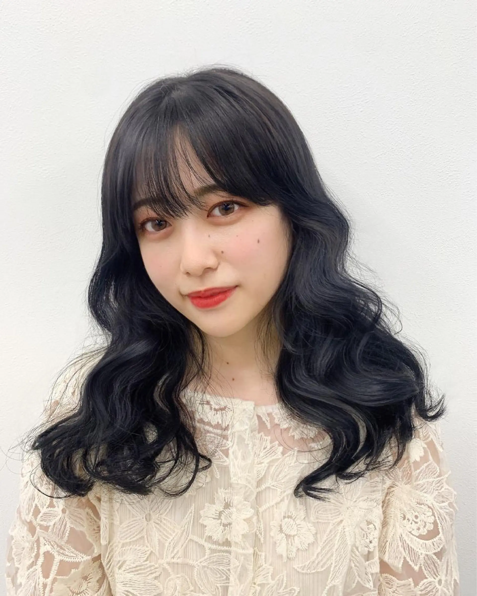 ロング カット ヘアカラー RIKO👼🏻💓 韓国ガーリーのヘアスタイル