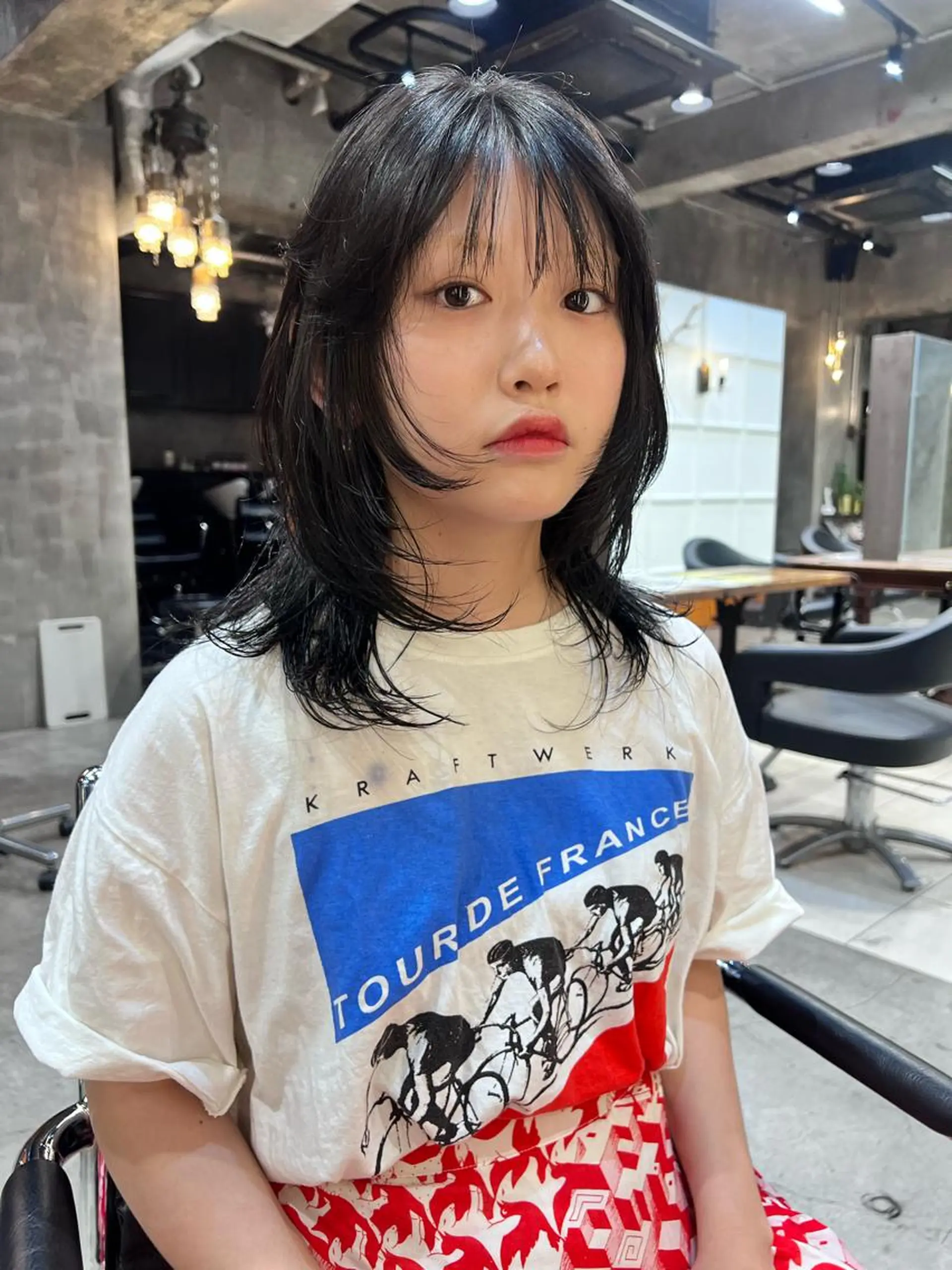 セミロング カラー haco＋所属・圧倒的デザイン力 店長🎨RENAのヘアスタイル