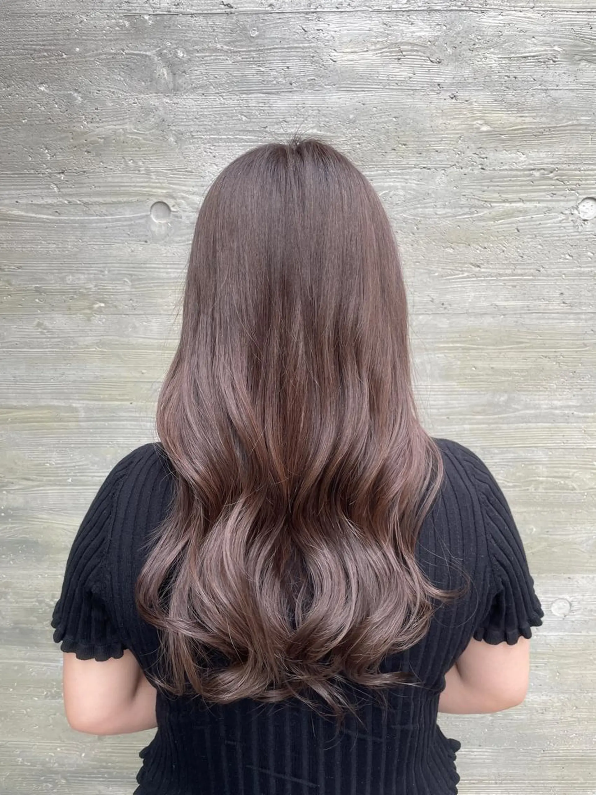 ロング カラー カット ヘアカラー トリートメント 齋藤 結愛のヘアスタイル