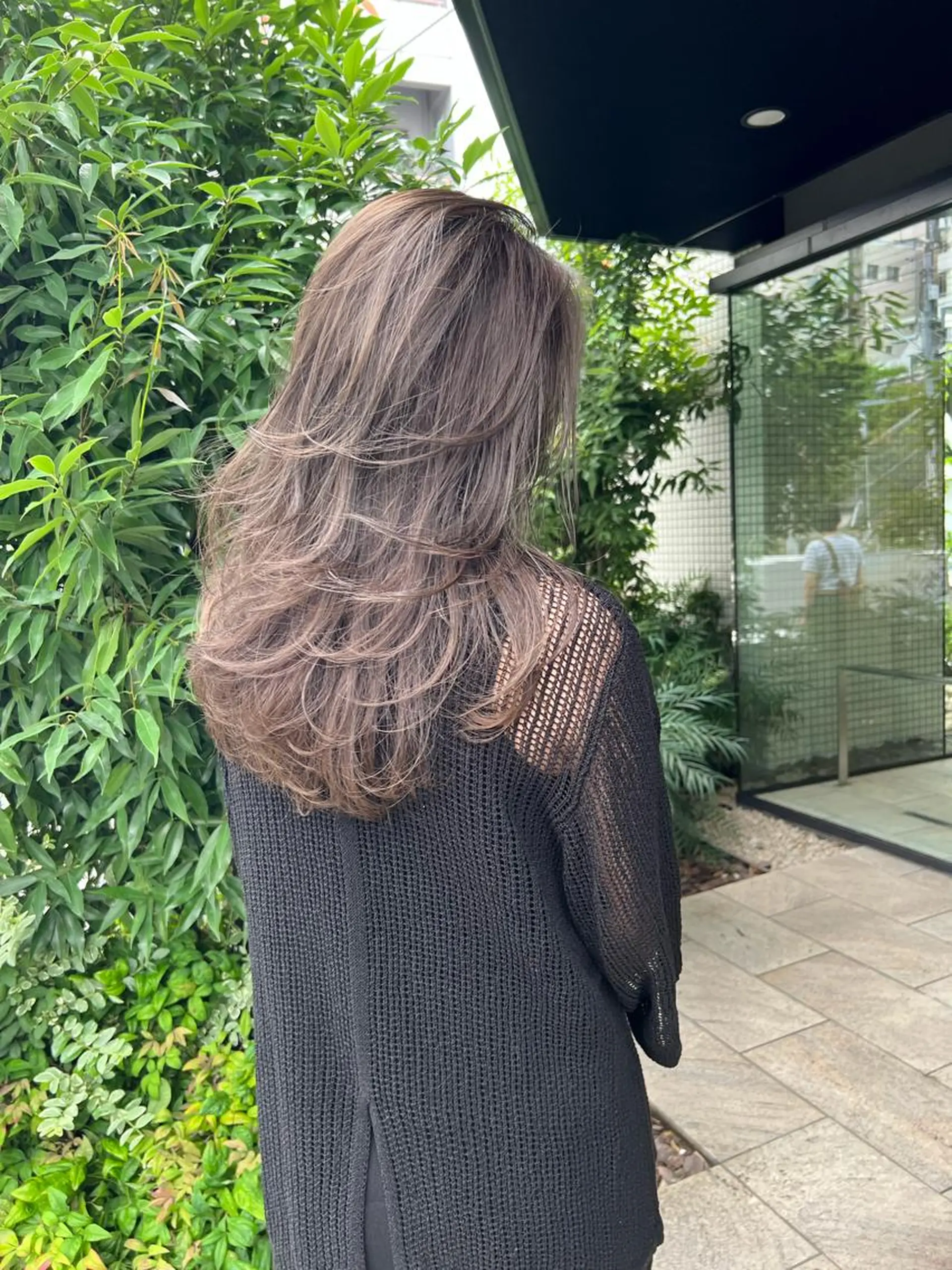 ロング カラー グレージュ ハイライトカラー ハイライト カット DUMBO所属・【完全マンツー 恵比寿】佐藤 翔のヘアスタイル