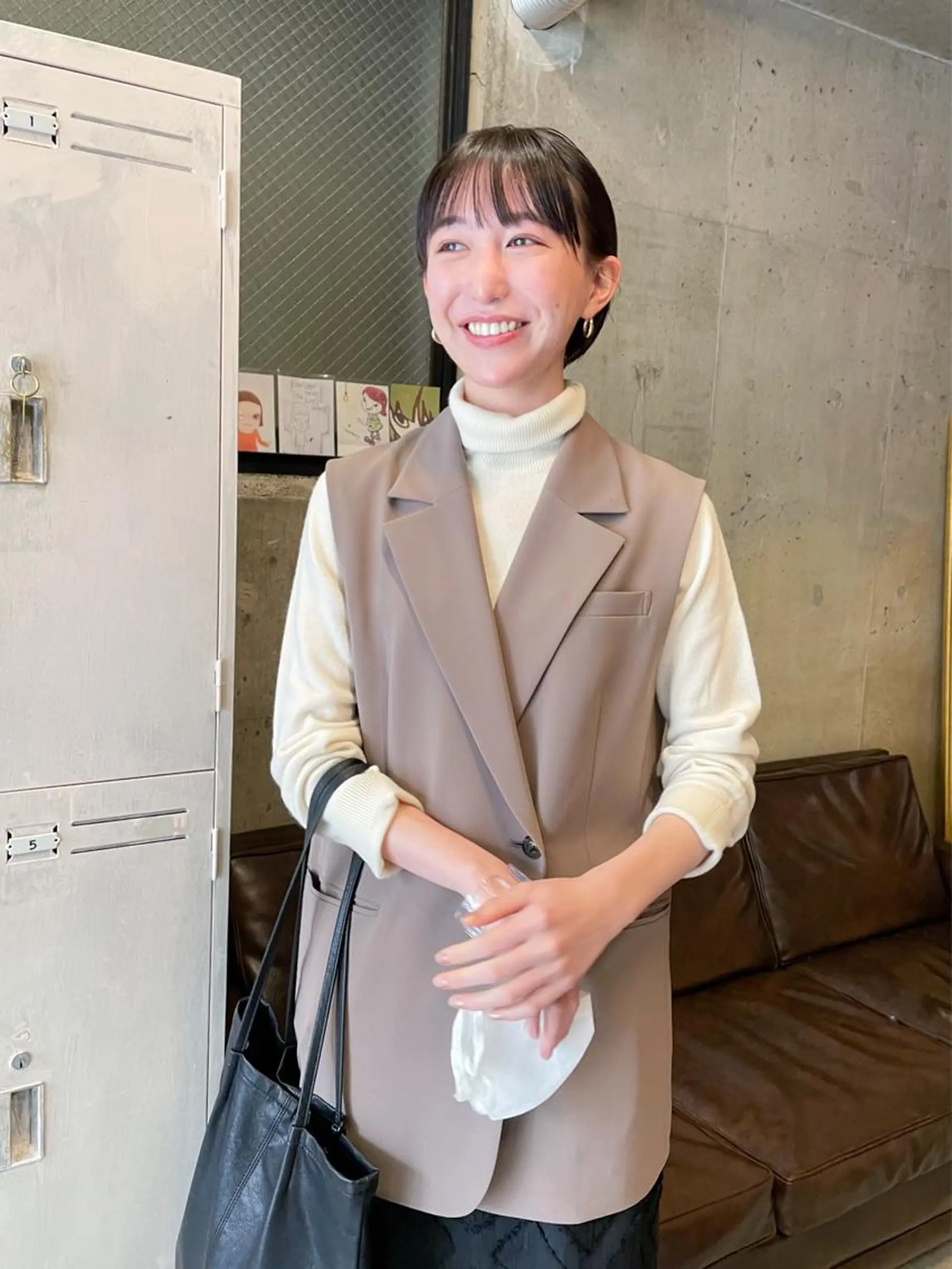 ショート カラー パーマ/レイヤー 岩山丈一郎のヘアスタイル