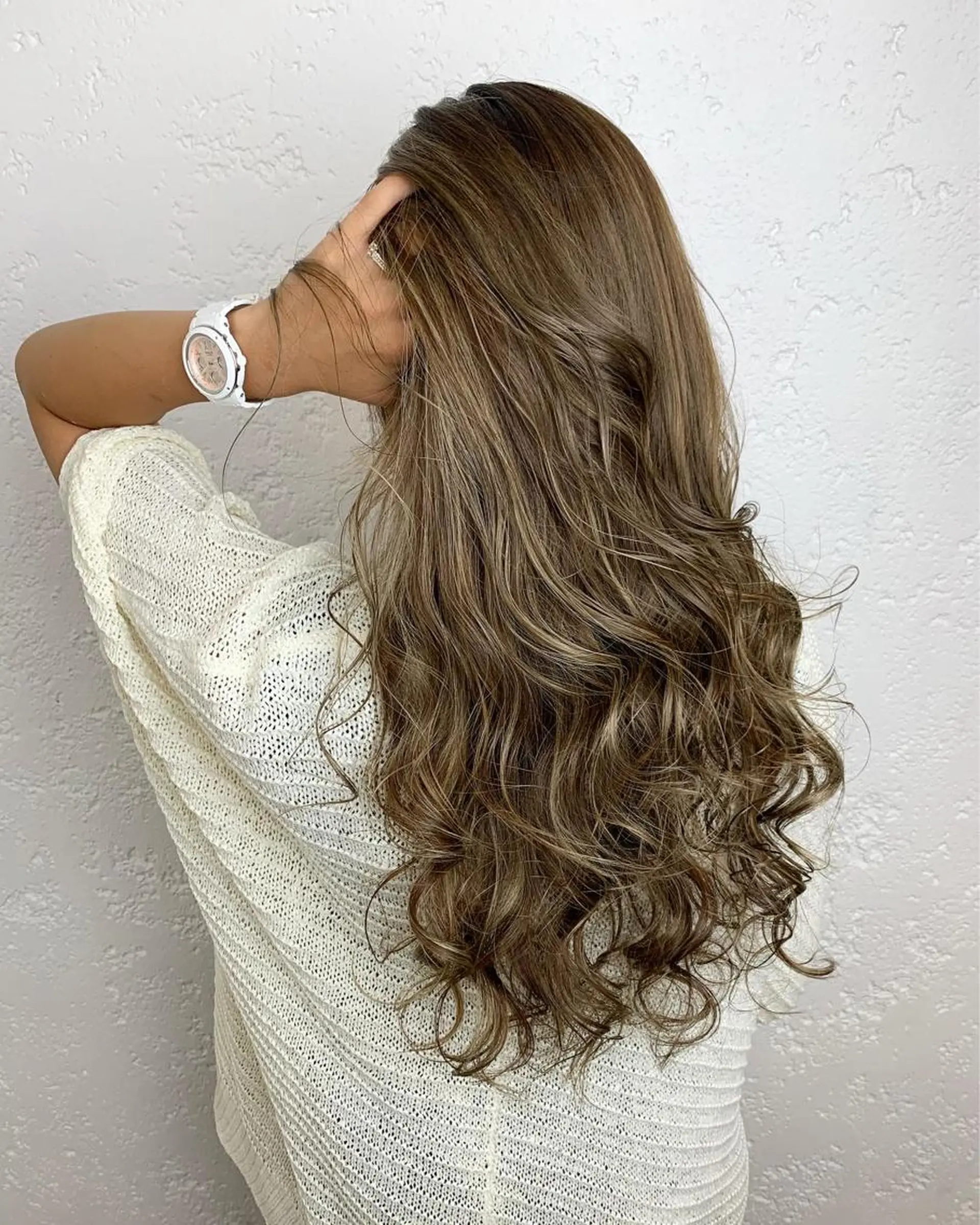 ロング ハイライト カット ヘアカラー boutique misakiのヘアスタイル