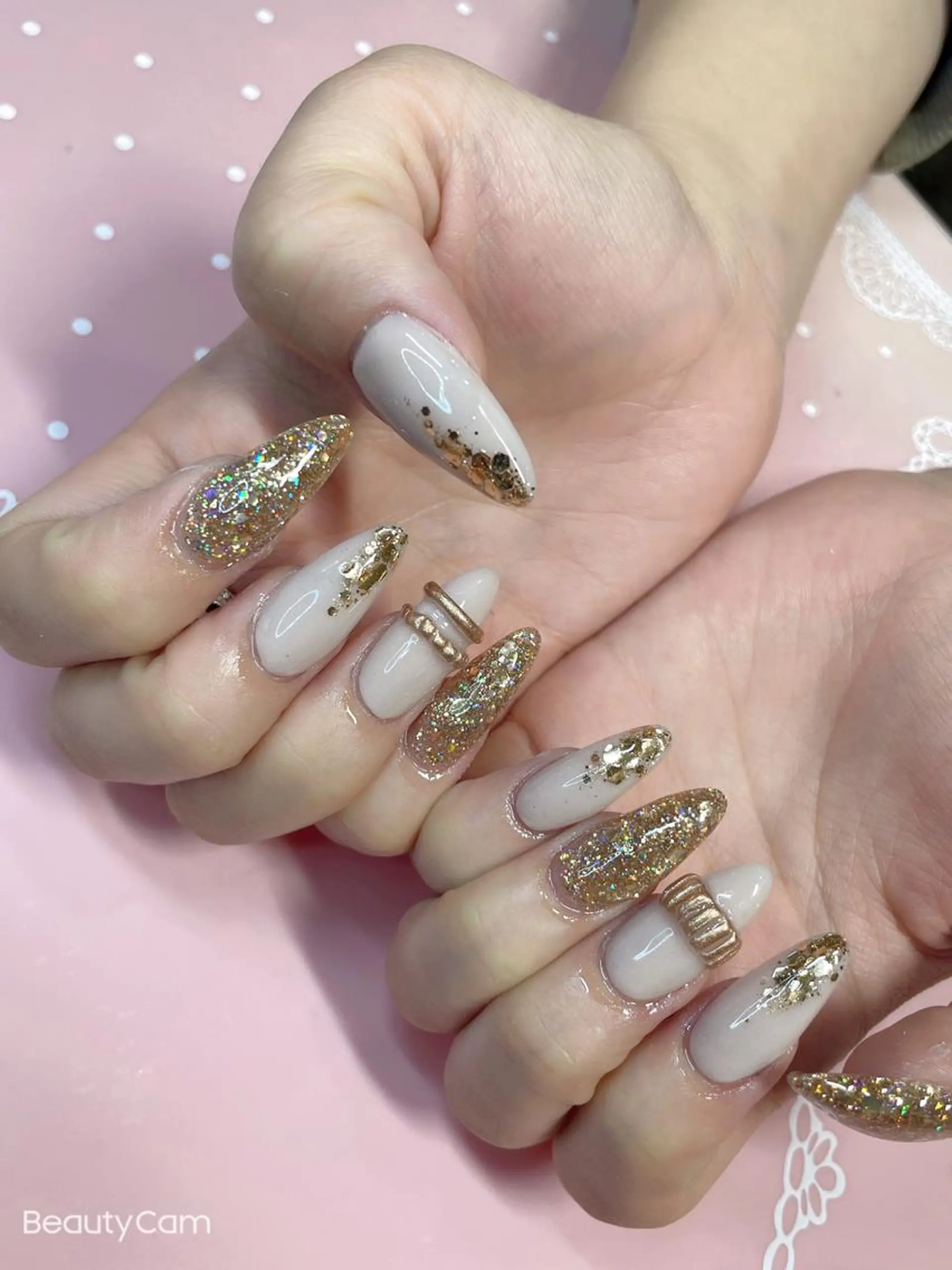 セミロング ネイル 《LB》ラブリエ Nail&eyeのマツエク・マツパデザイン