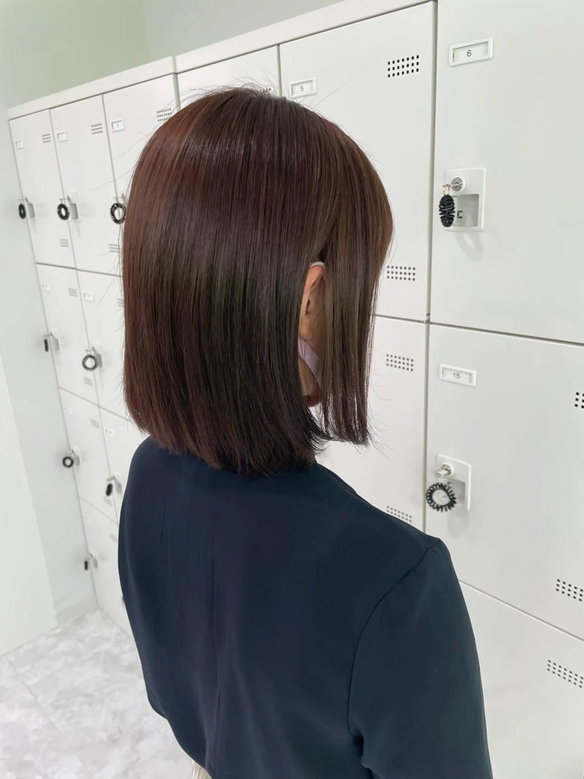 ミディアム カラー Ella所属・nana【艶髪】/ レイヤー/縮毛矯正のヘアスタイル