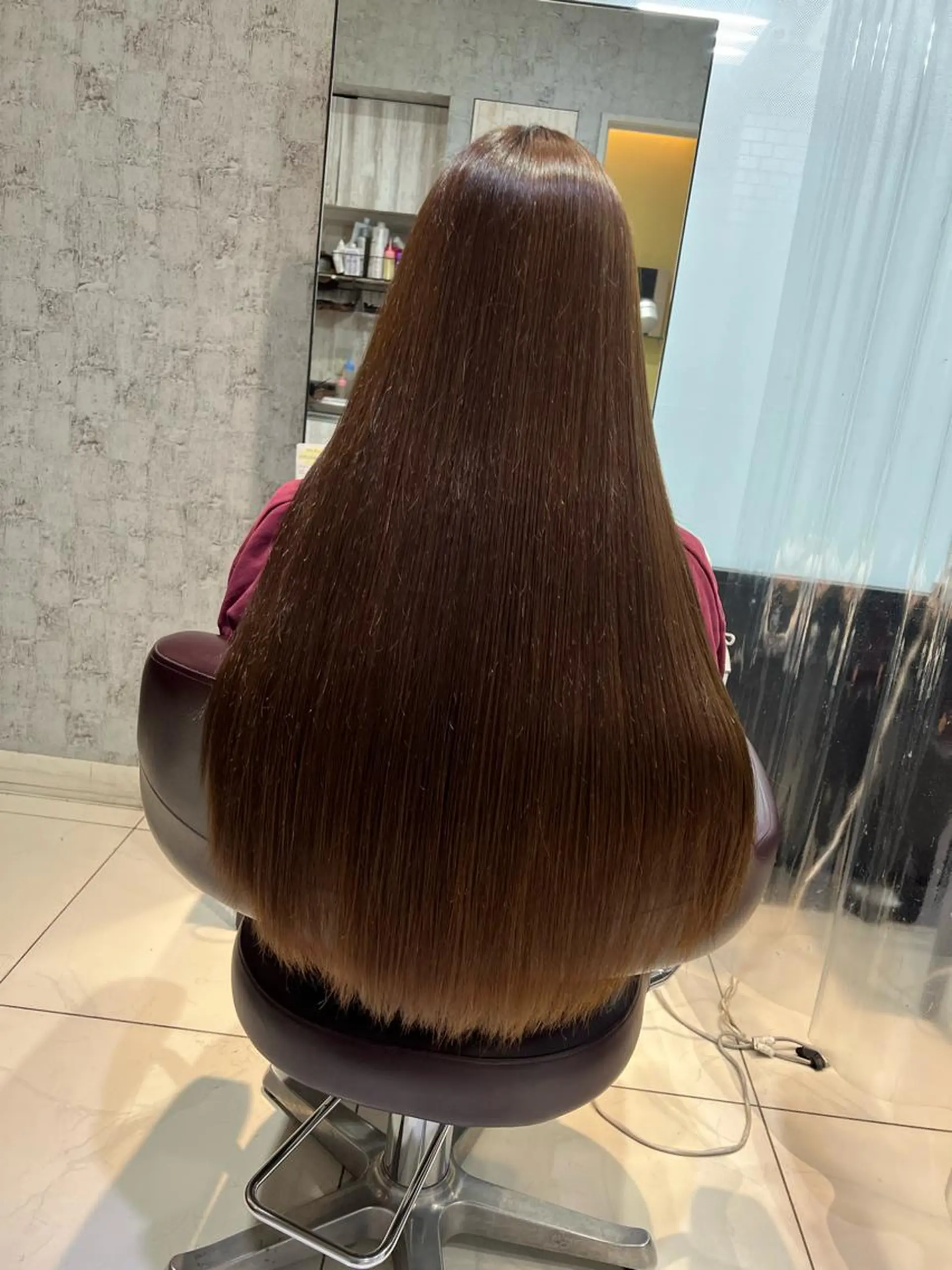 ロング 縮毛矯正✨️レイヤー クボタリョウのヘアスタイル