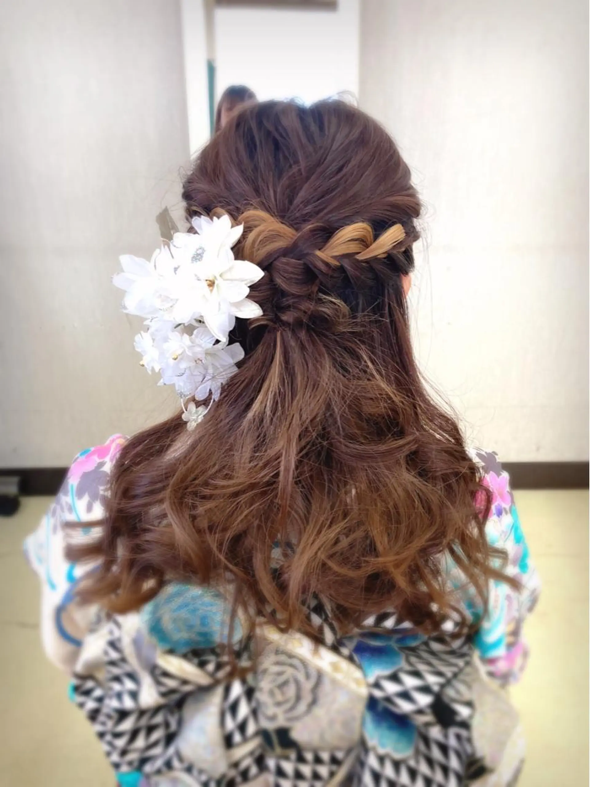 ロング ヘアセット 中野 紹江のヘアスタイル