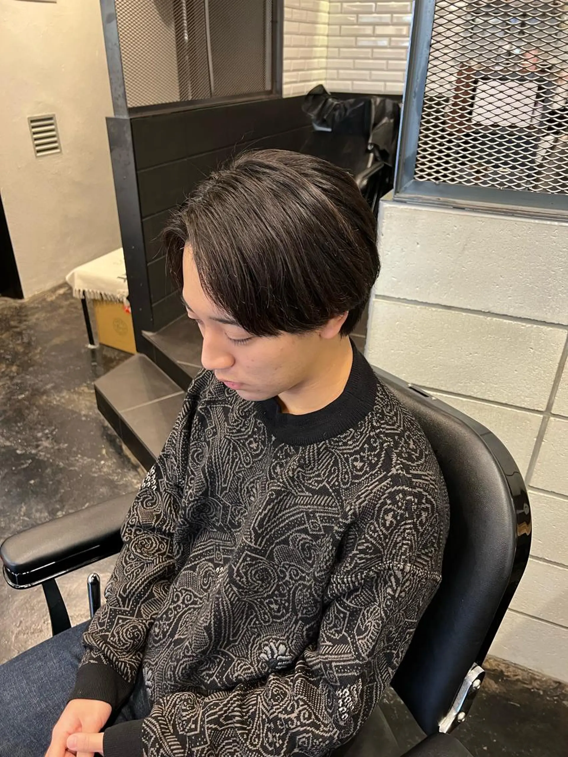 メンズ センターパート カット トリートメント ヘッドスパ メンズ特化/パーマ/ メッシュ/竜成のヘアスタイル