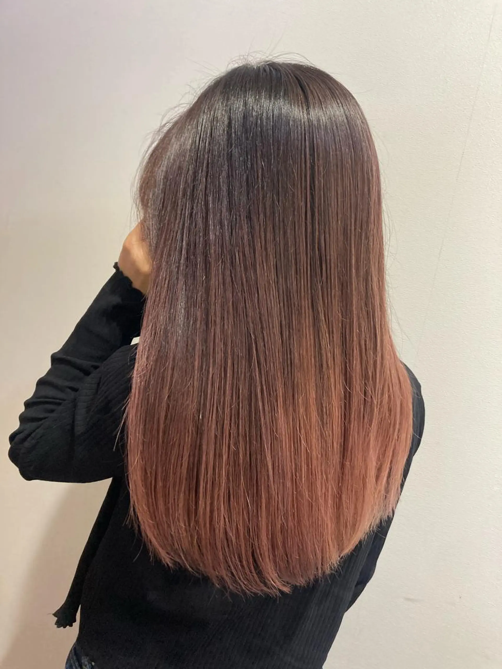 ロング カラー バレイヤージュ レイヤーカット ヘアカラー 【ショートボブ🤎】 YU-KAのヘアスタイル