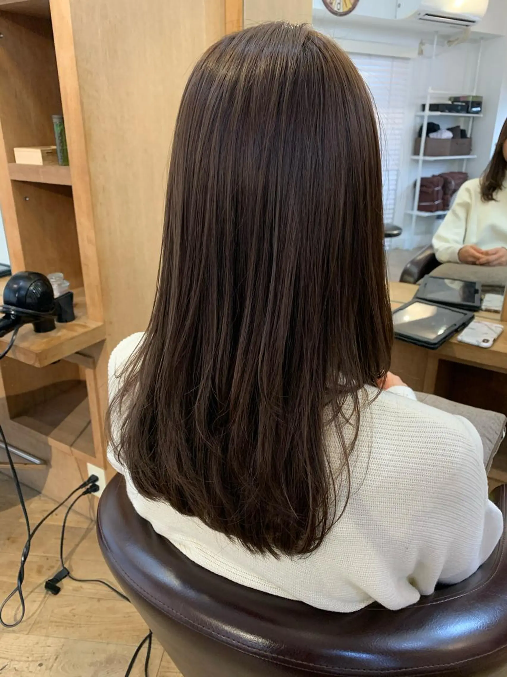 セミロング カラー エンドウ ミノリ🤎 /半個室/レイヤーのヘアスタイル