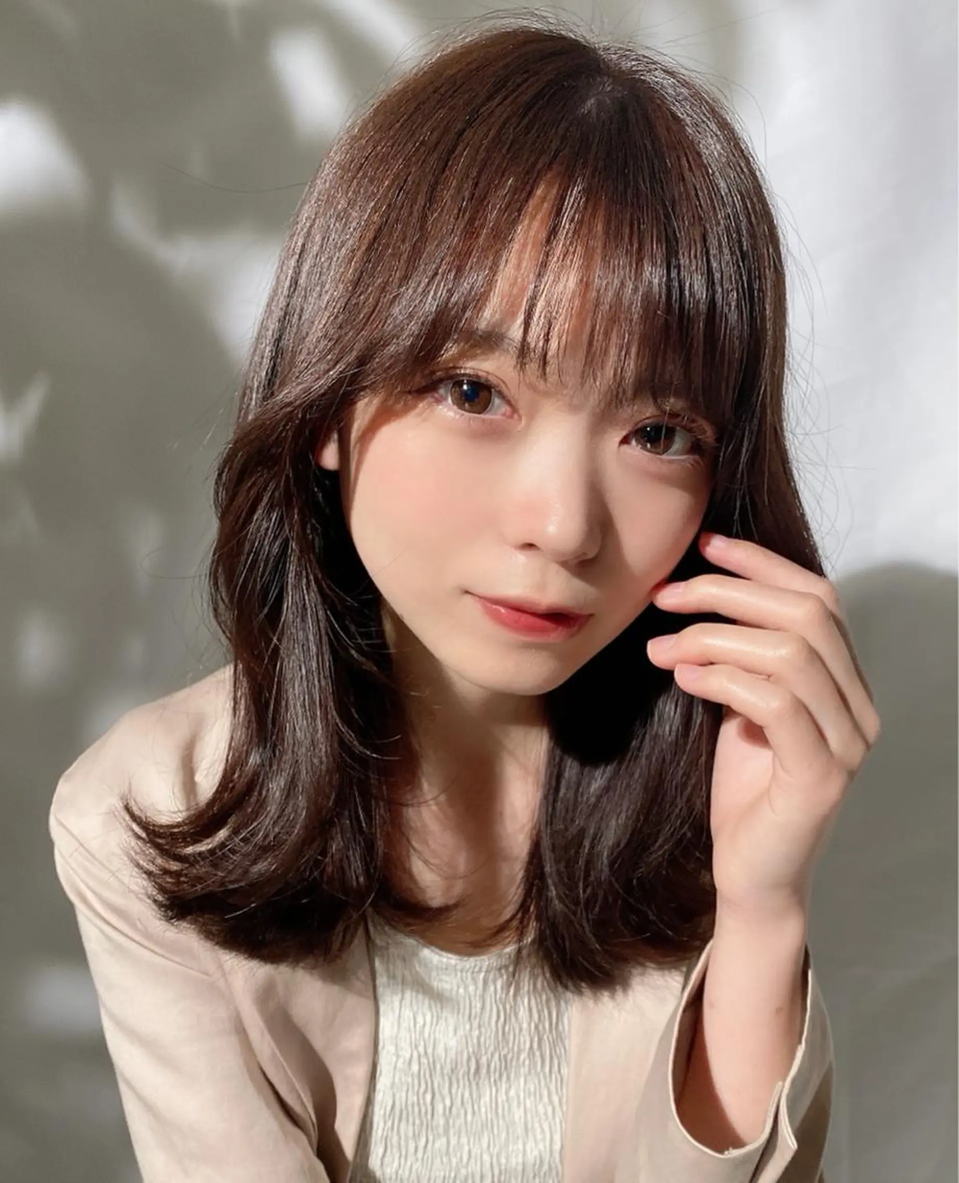 セミロング くびれヘア サイドバング 🧡くびれヘア/前髪 顔周り🧡久原結衣のヘアスタイル