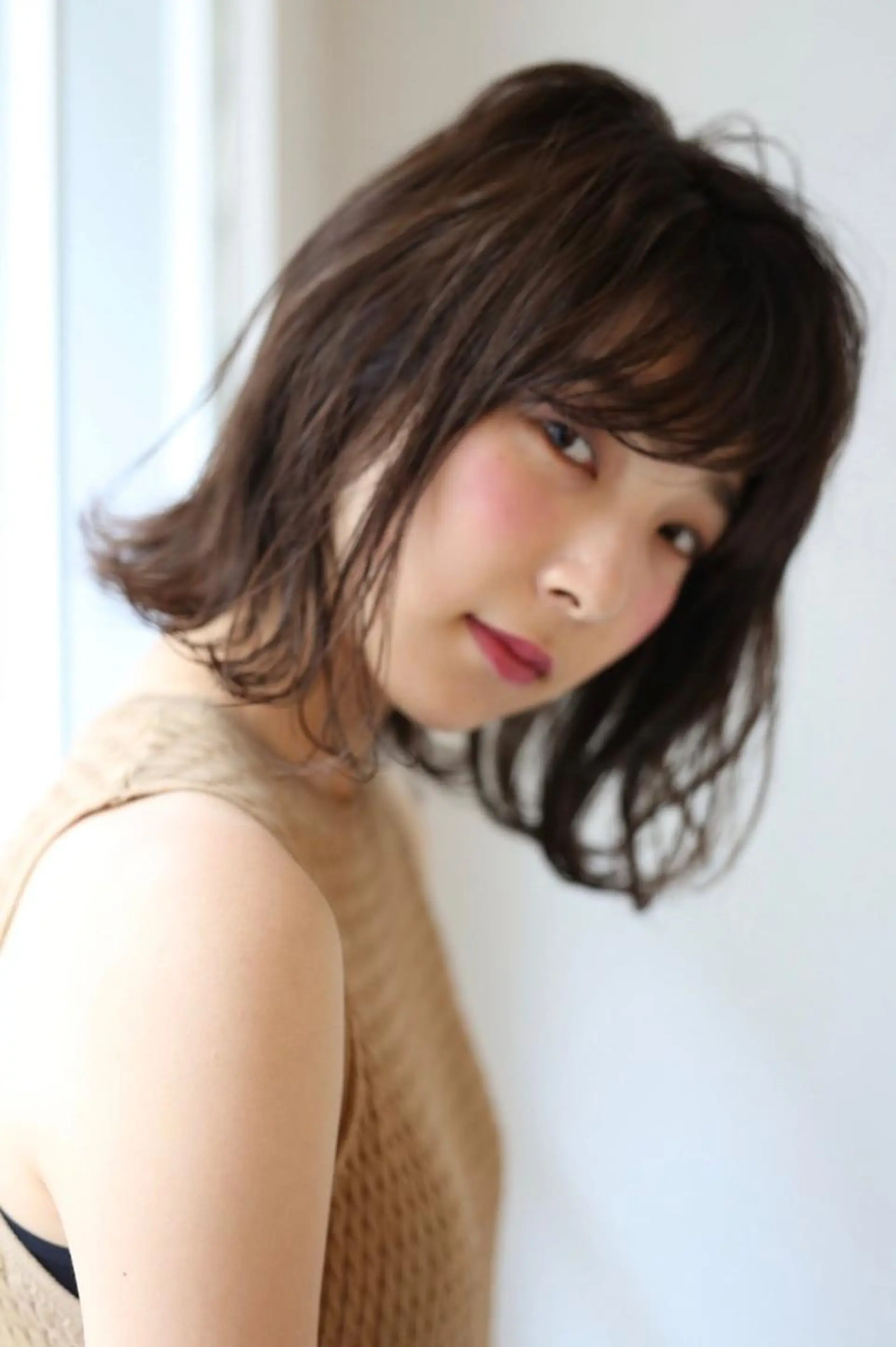 ミディアム カラー パーマ 山下 直人のヘアスタイル