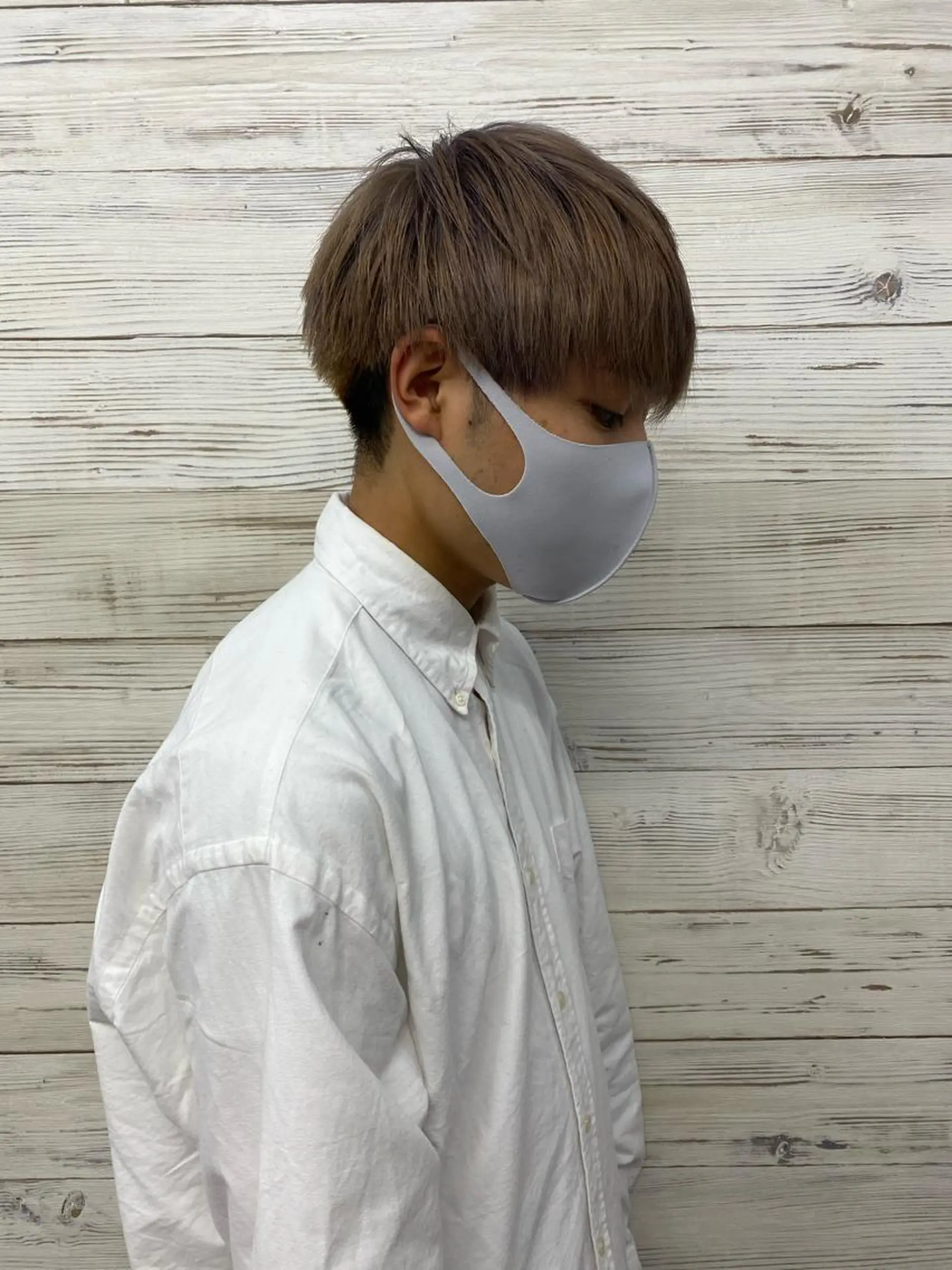 ショート カラー メンズ ショートボブ 編み込みエクステ シールエクステ メンズバレイヤージュ フェードカット LAVENDIA Azabu所属・LAVENDIA 初音のヘアスタイル