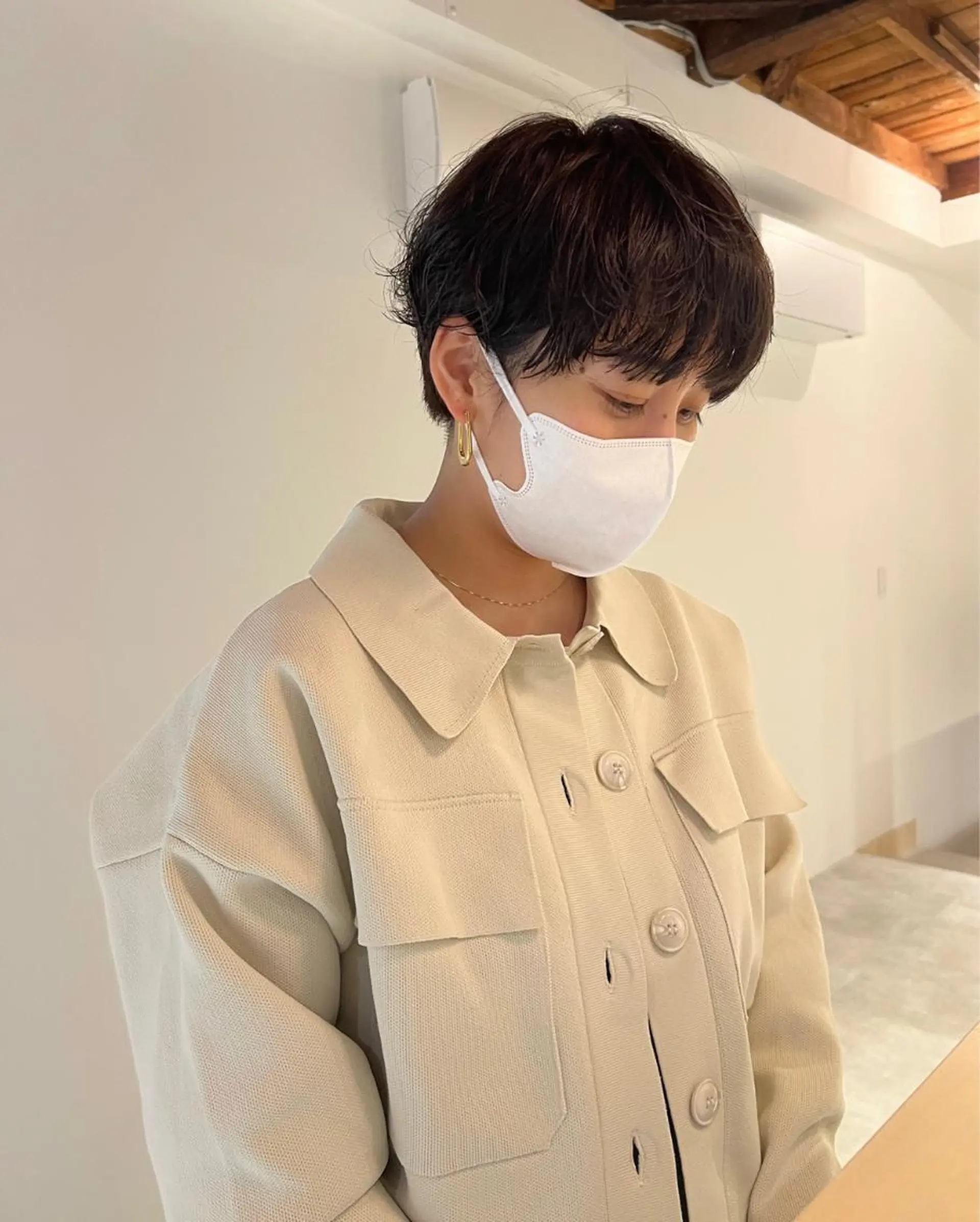 ショート パーマ io濱川 遥のヘアスタイル