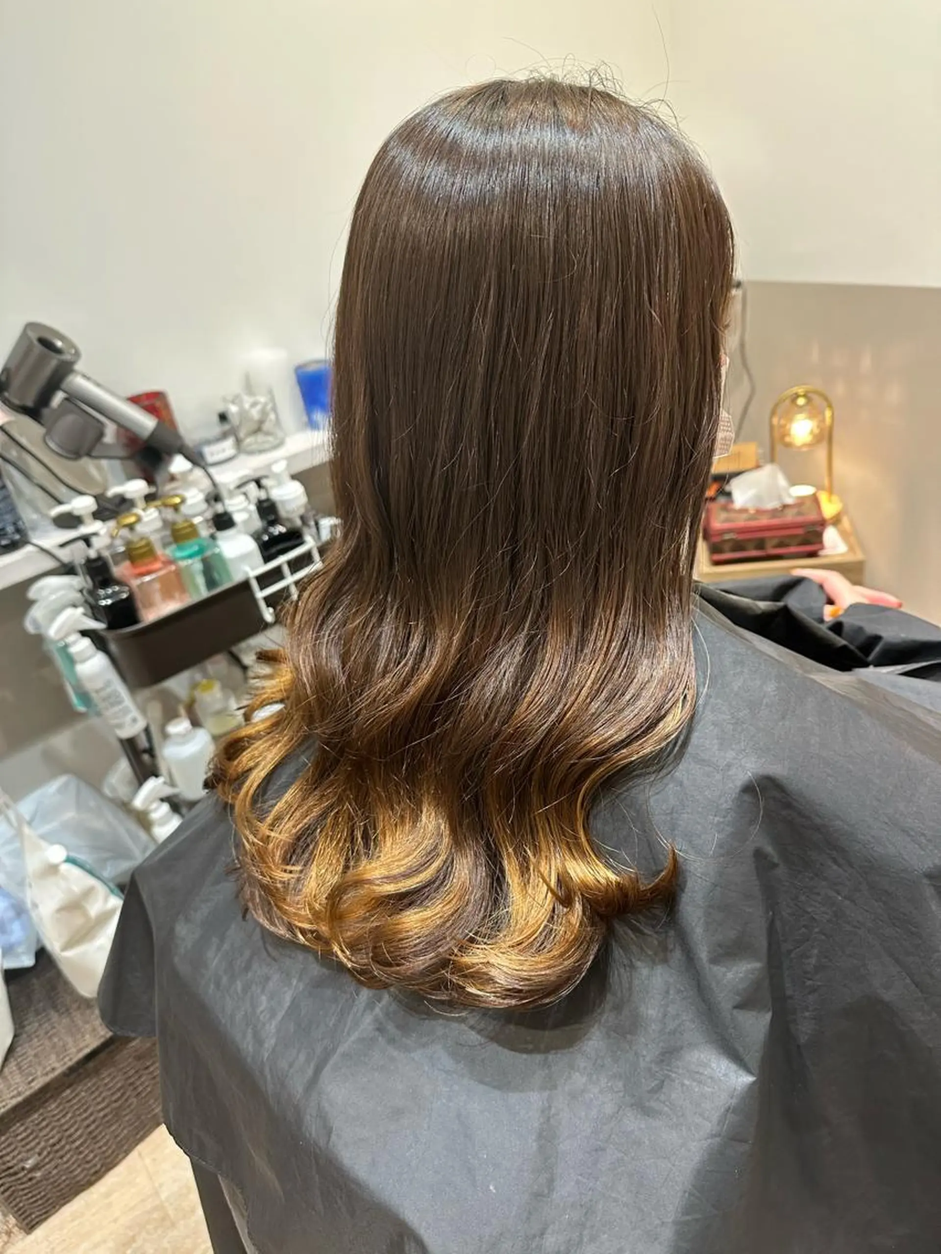 ロング パーマ カット パーマ トリートメント 平田 たかしのヘアスタイル