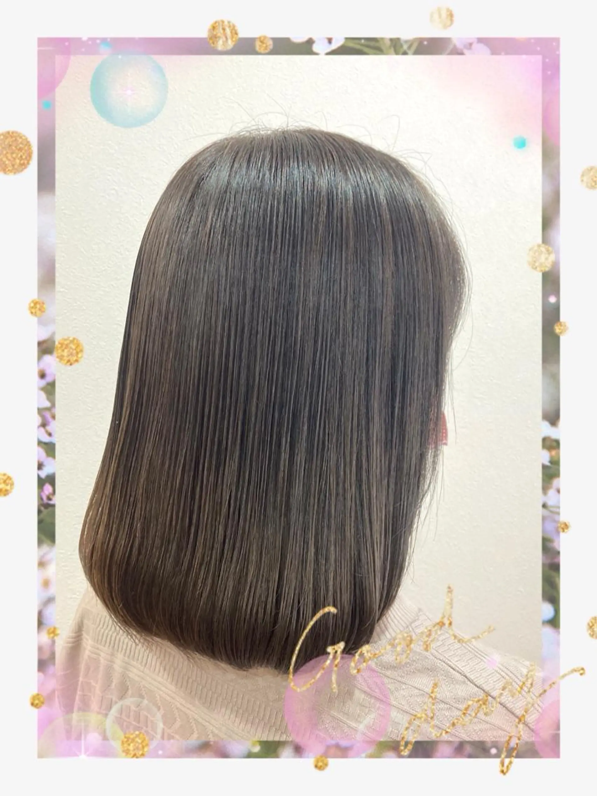 ミディアム カラー アッシュ Annon プライベートサロンのヘアスタイル