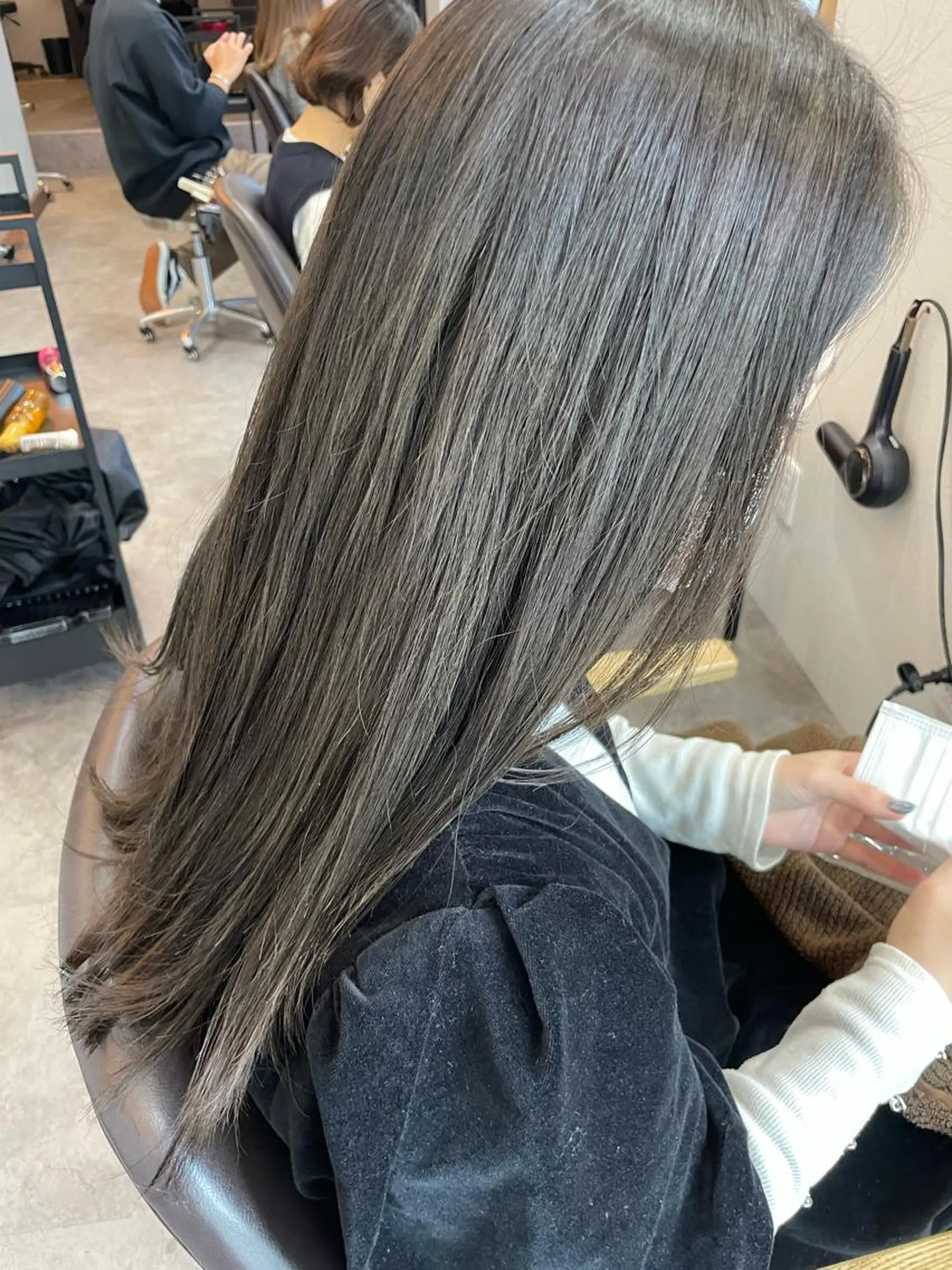 ミディアム カラー グレージュ ヘアカラー ボブ/髪質改善/ soiナカジママドリのヘアスタイル