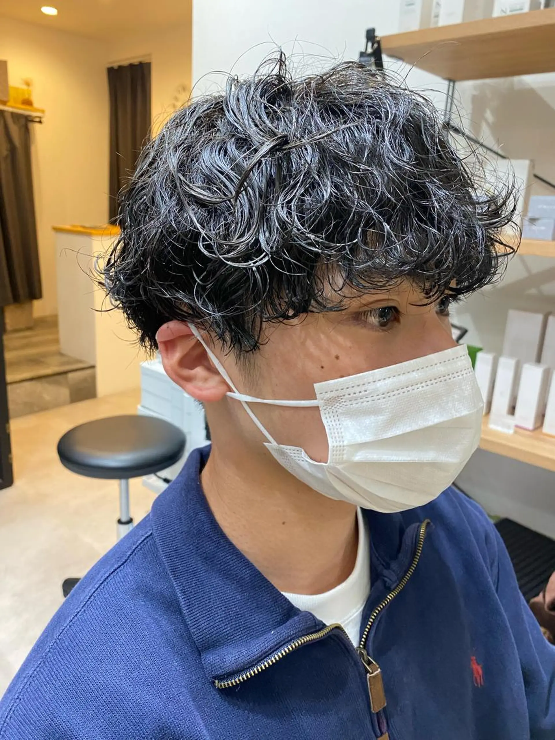 ミディアム パーマ メンズ カット パーマ トリートメント Dxxxx III所属・女性目線の大人 メンズ*Ayakaのヘアスタイル