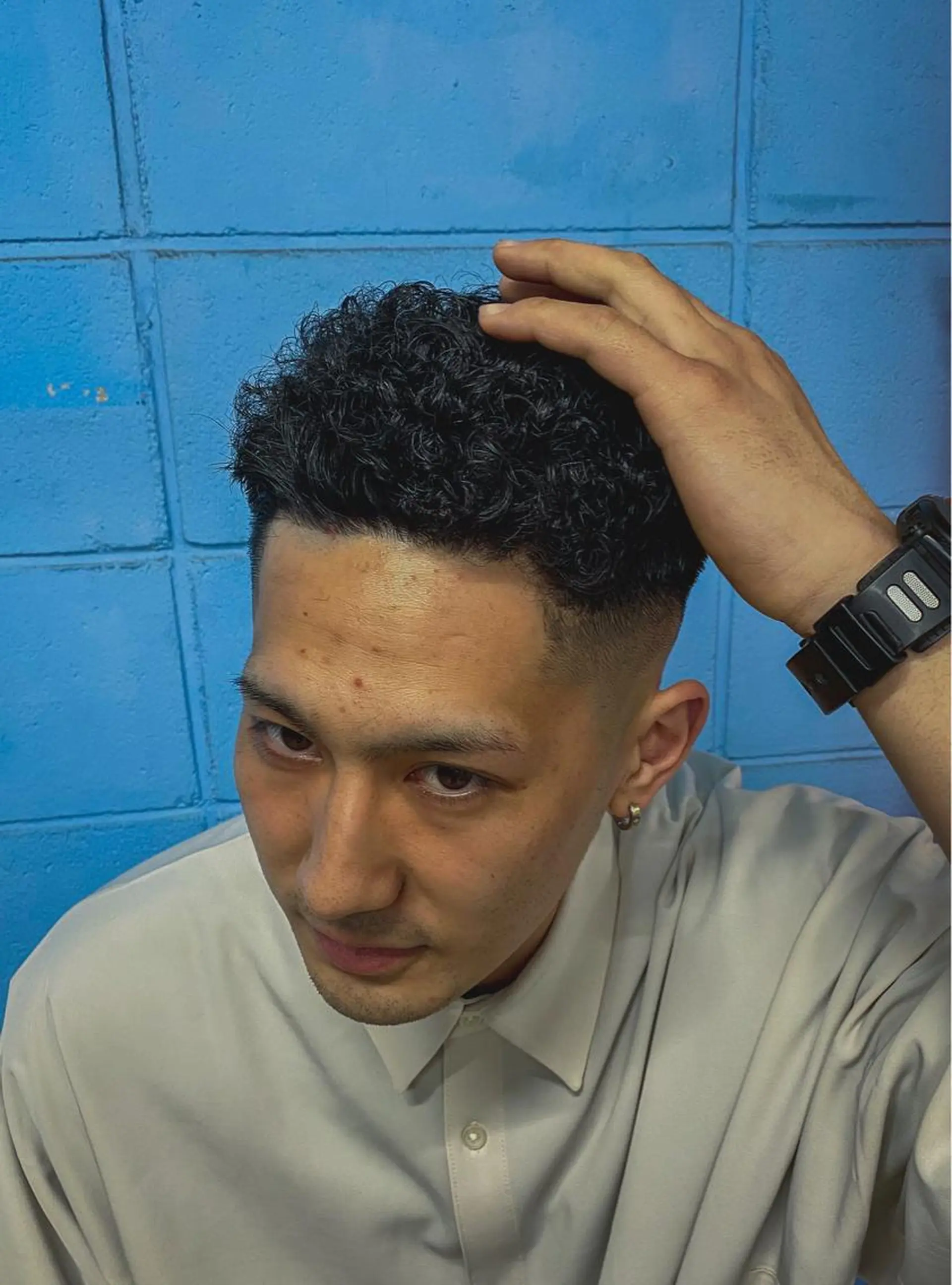 ショート カラー パーマ ヘアアレンジ メンズ キッズ アイブロウ カット Cut House Shiomi所属・🔥メンズ専門🔥 Ayutoのヘアスタイル