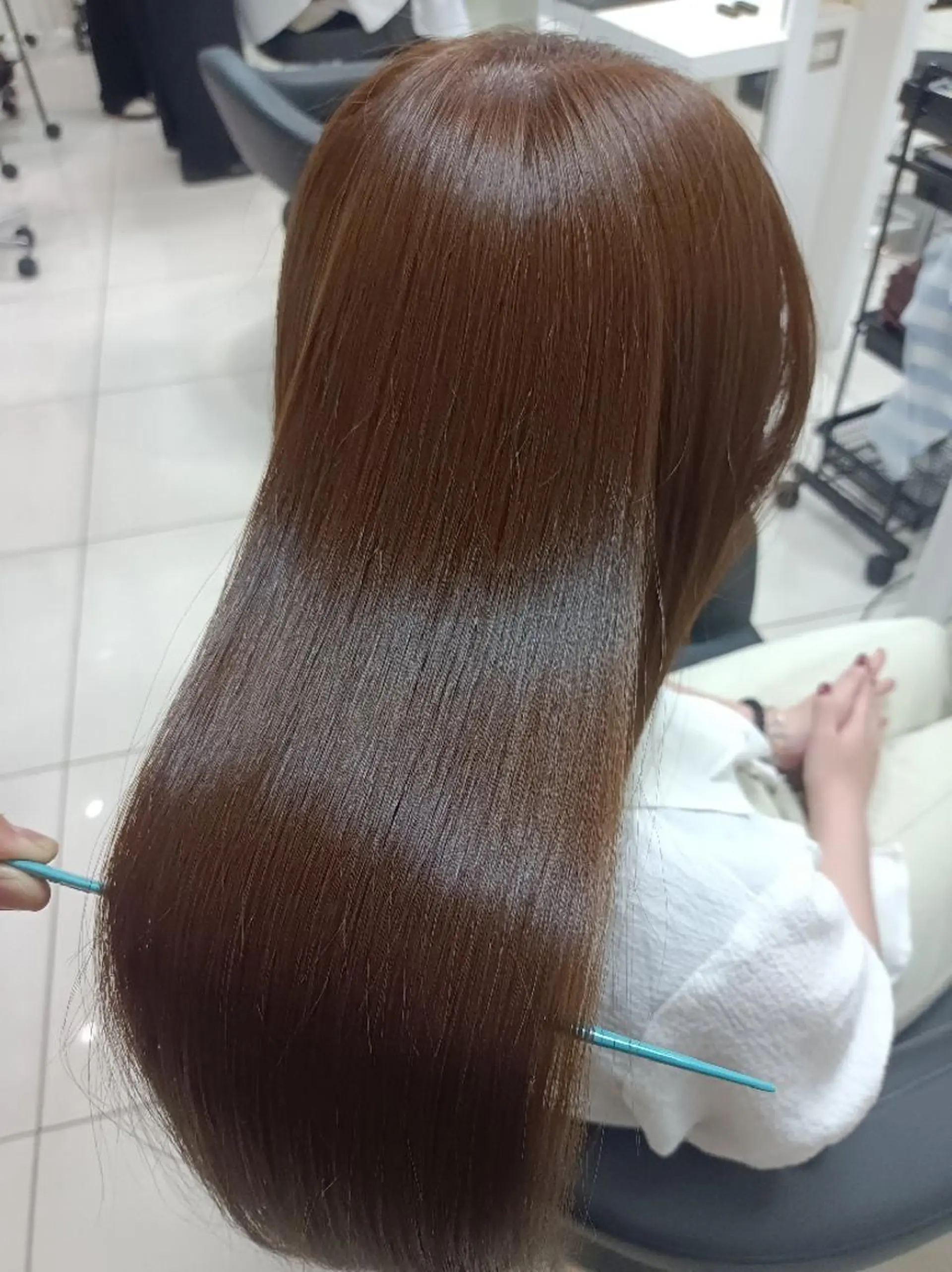 ロング カラー 【縮毛矯正/レディー スカット】美涼🎀のヘアスタイル