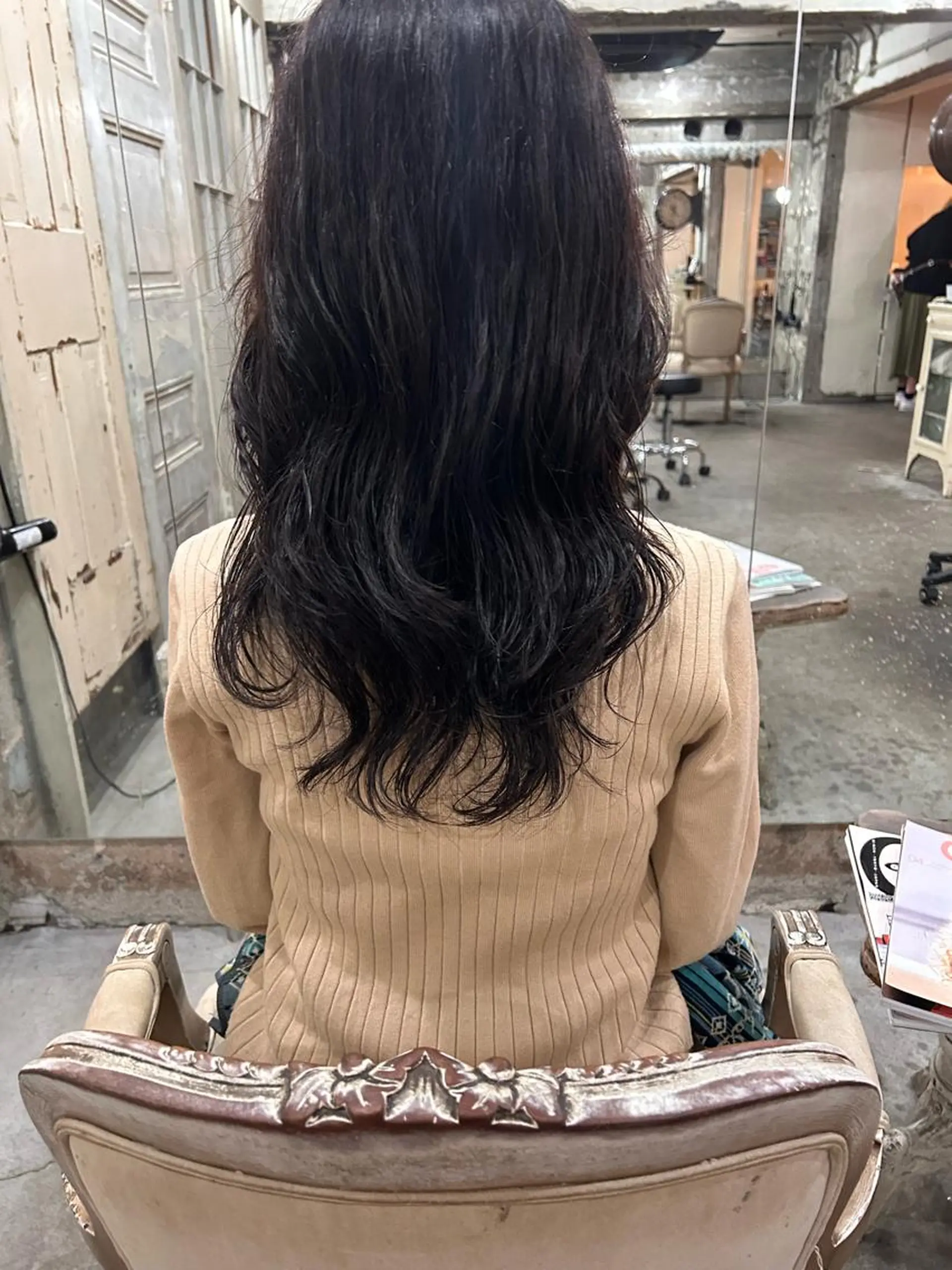 セミロング パーマ お任せヘア☘️☘️ 及川渚のヘアスタイル