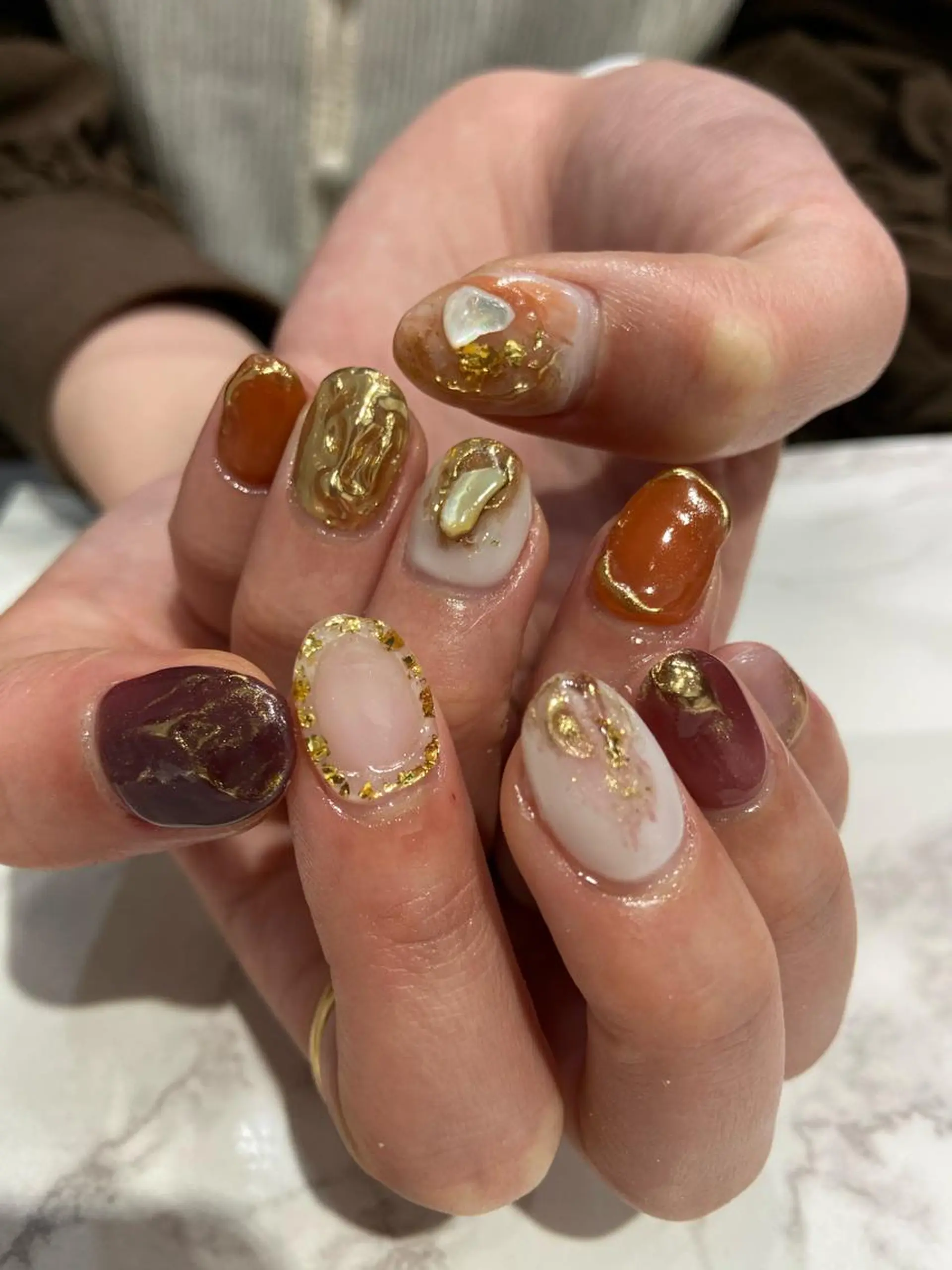 ネイル ハンドネイル 🧸プルエクステ❤︎ ネイルKAO🧸のヘアスタイル