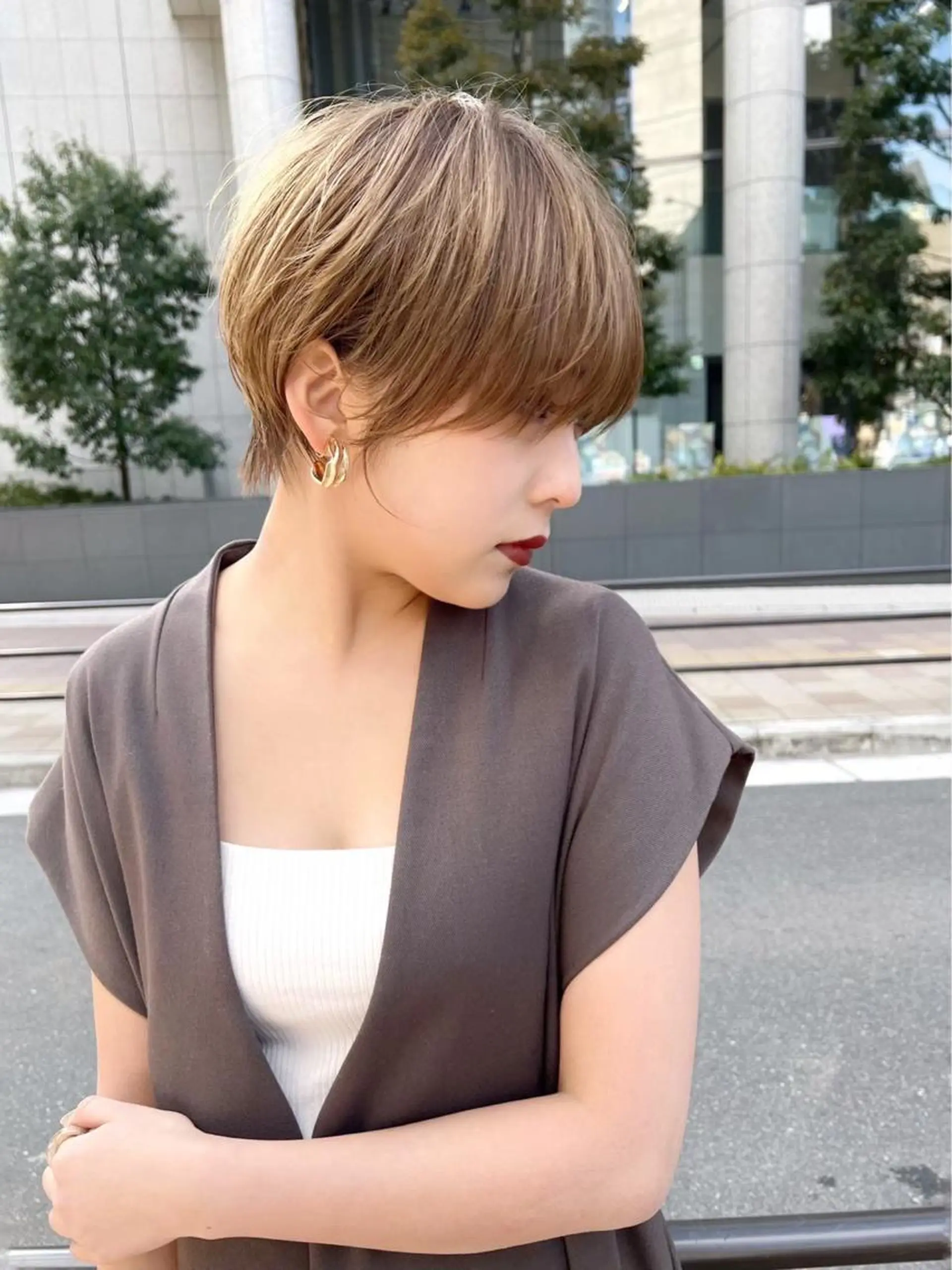 ショート カラー か ほのヘアスタイル