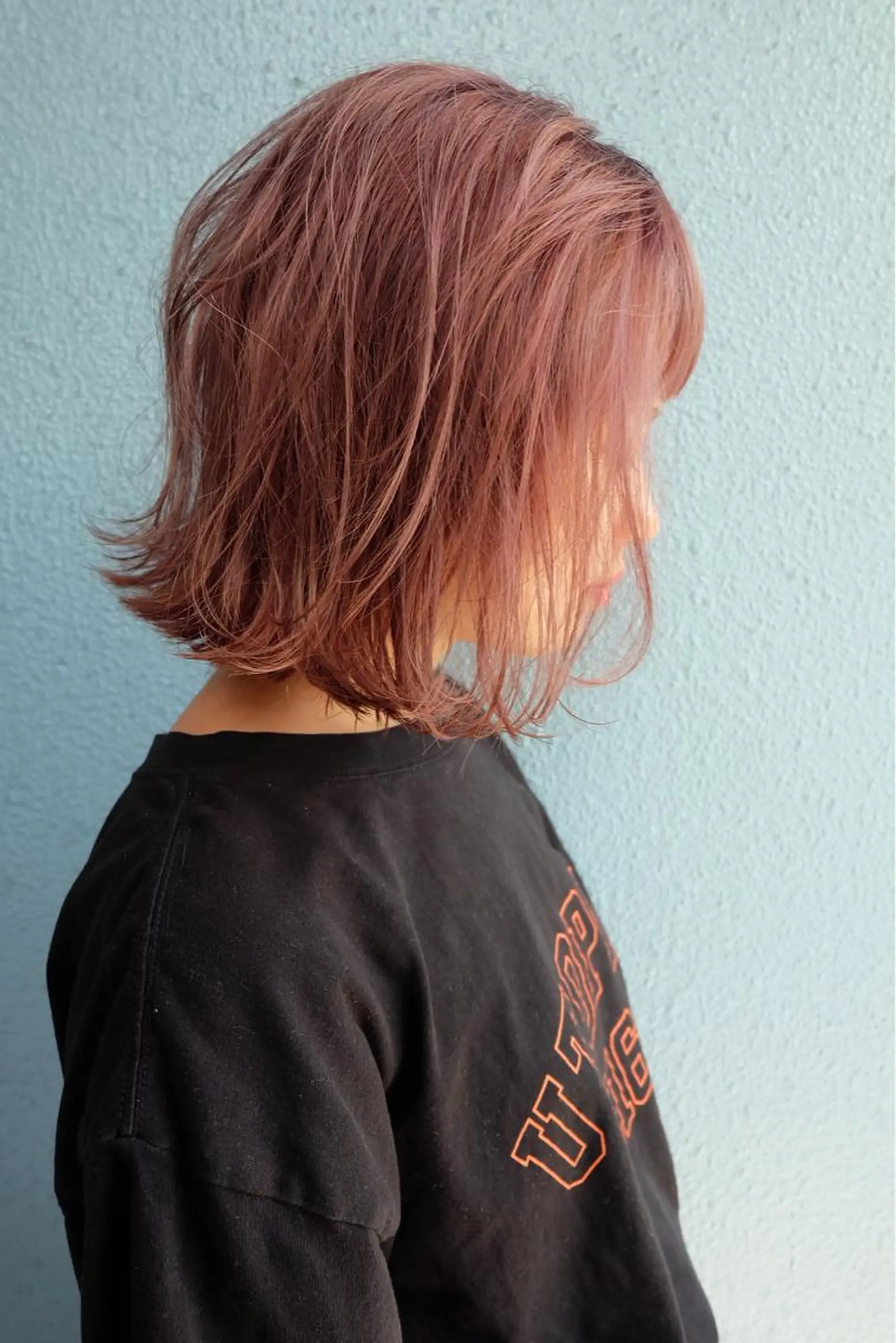 ミディアム カラー ブリーチ ケアブリーチ ピンクカラー Pia hair Design Yakuin所属・Pia ツボイ ケイタのヘアスタイル