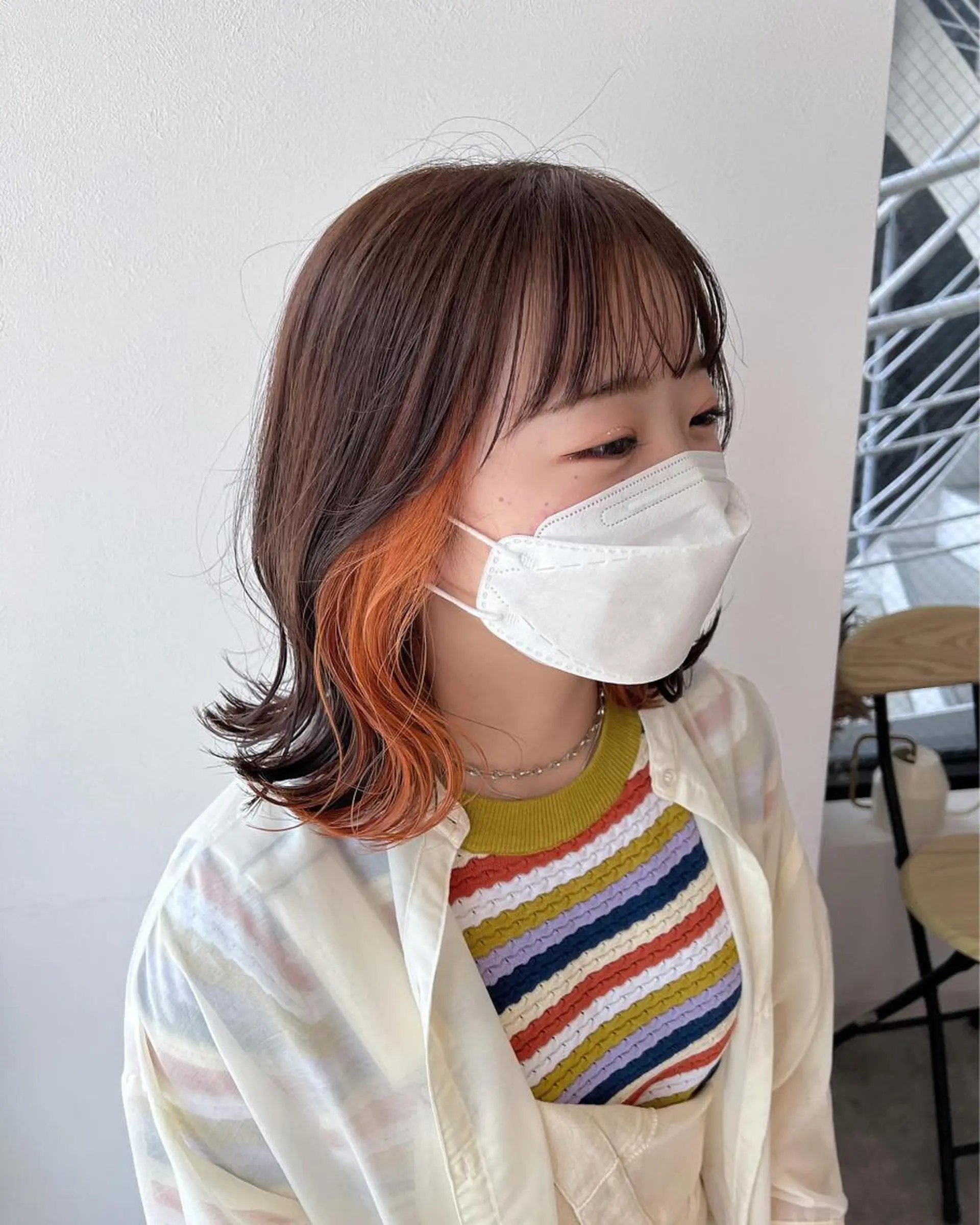 ミディアム カット ヘアカラー mai 🌷のヘアスタイル