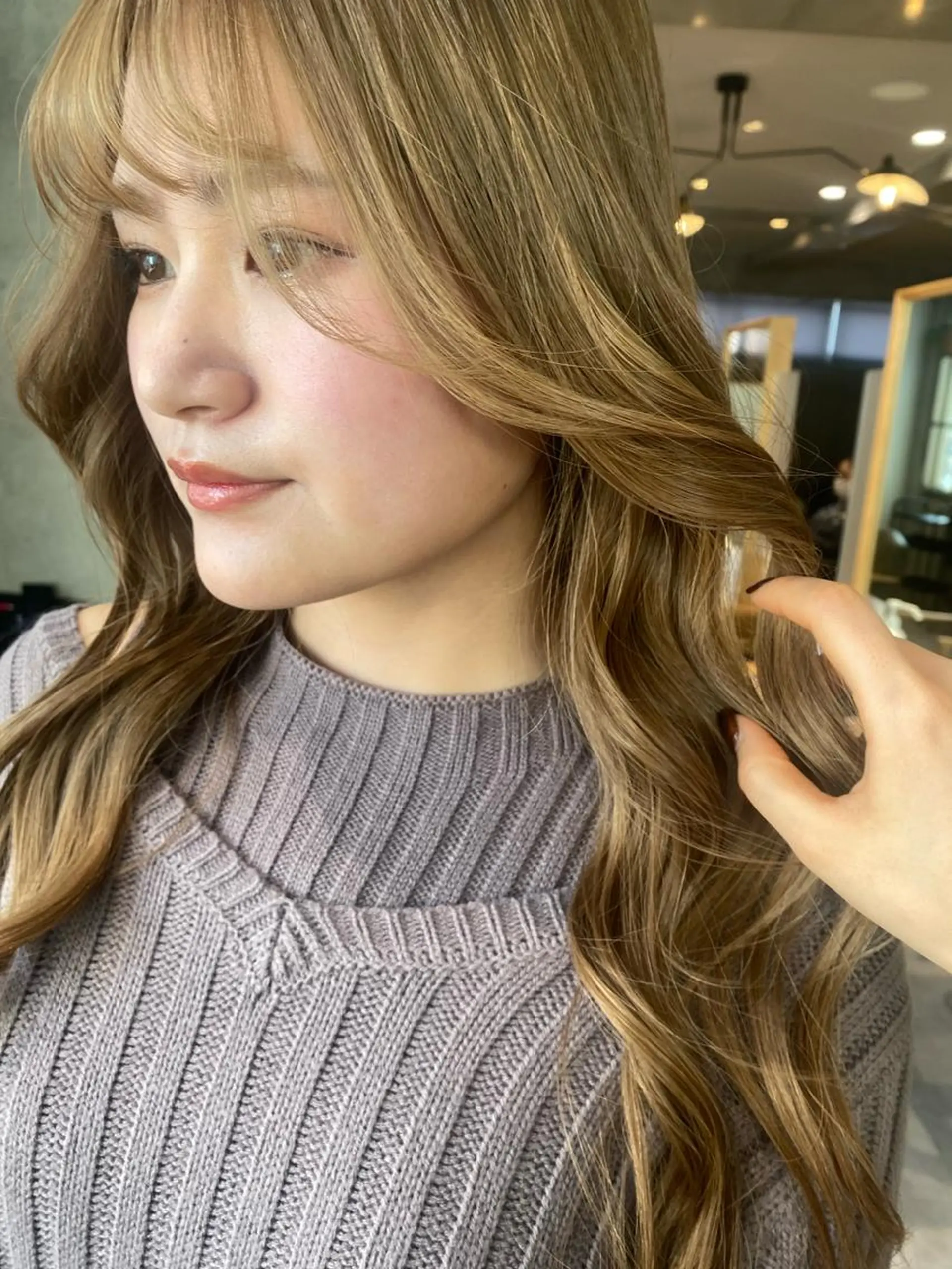 カラー AO所属・RISAKO 艶髪モテヘア🎀府中のヘアスタイル