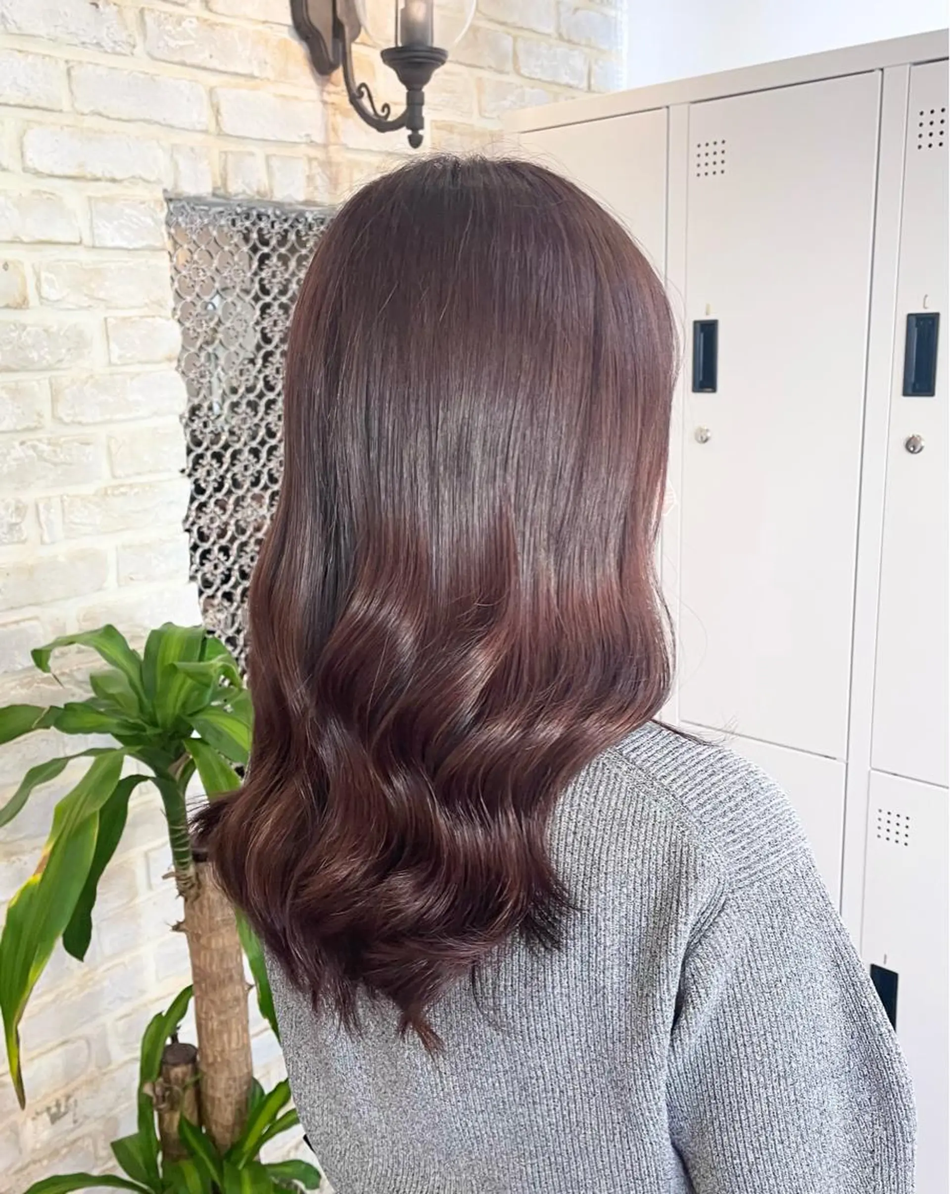 セミロング カット ヘアカラー トリートメント 🎀韓国ヘア Riho🎀のヘアスタイル