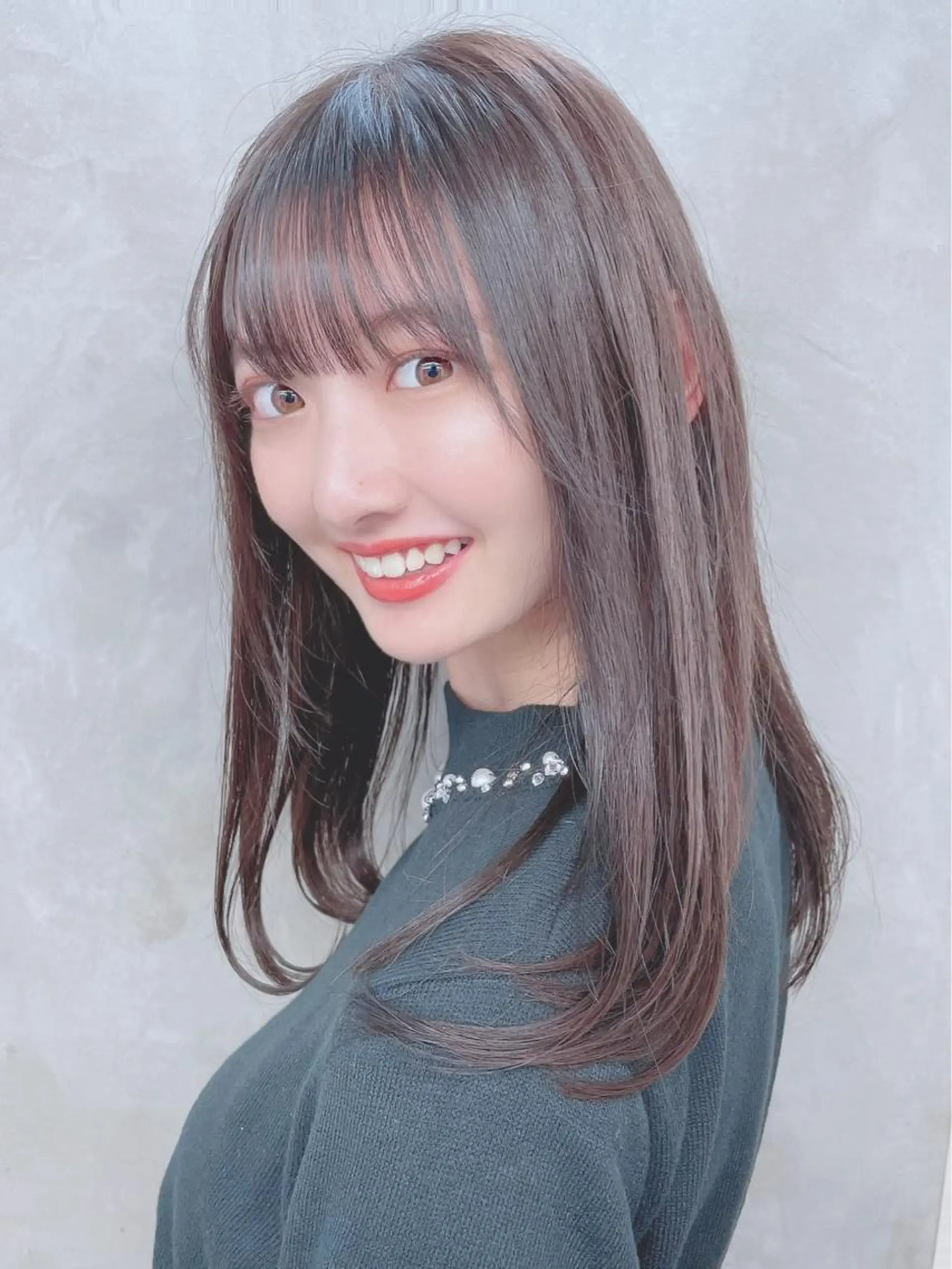 セミロング カラー パーマ 【公式】amble luxe池袋東口🩷のヘアスタイル