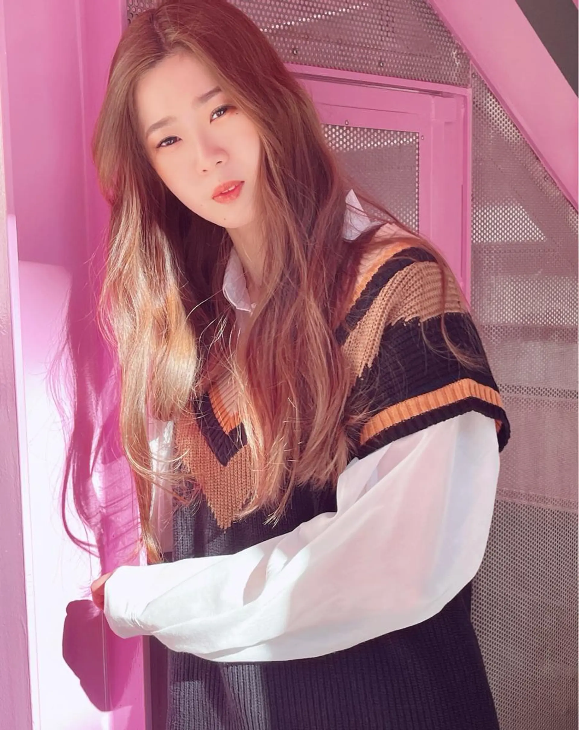 ロング カラー ヘアアレンジ マツエク・マツパ 韓国風マツエク エクステ 韓国風ヘア haco+所属・🌈派手髪エクステ ブレイズ🌈ひろとのヘアスタイル