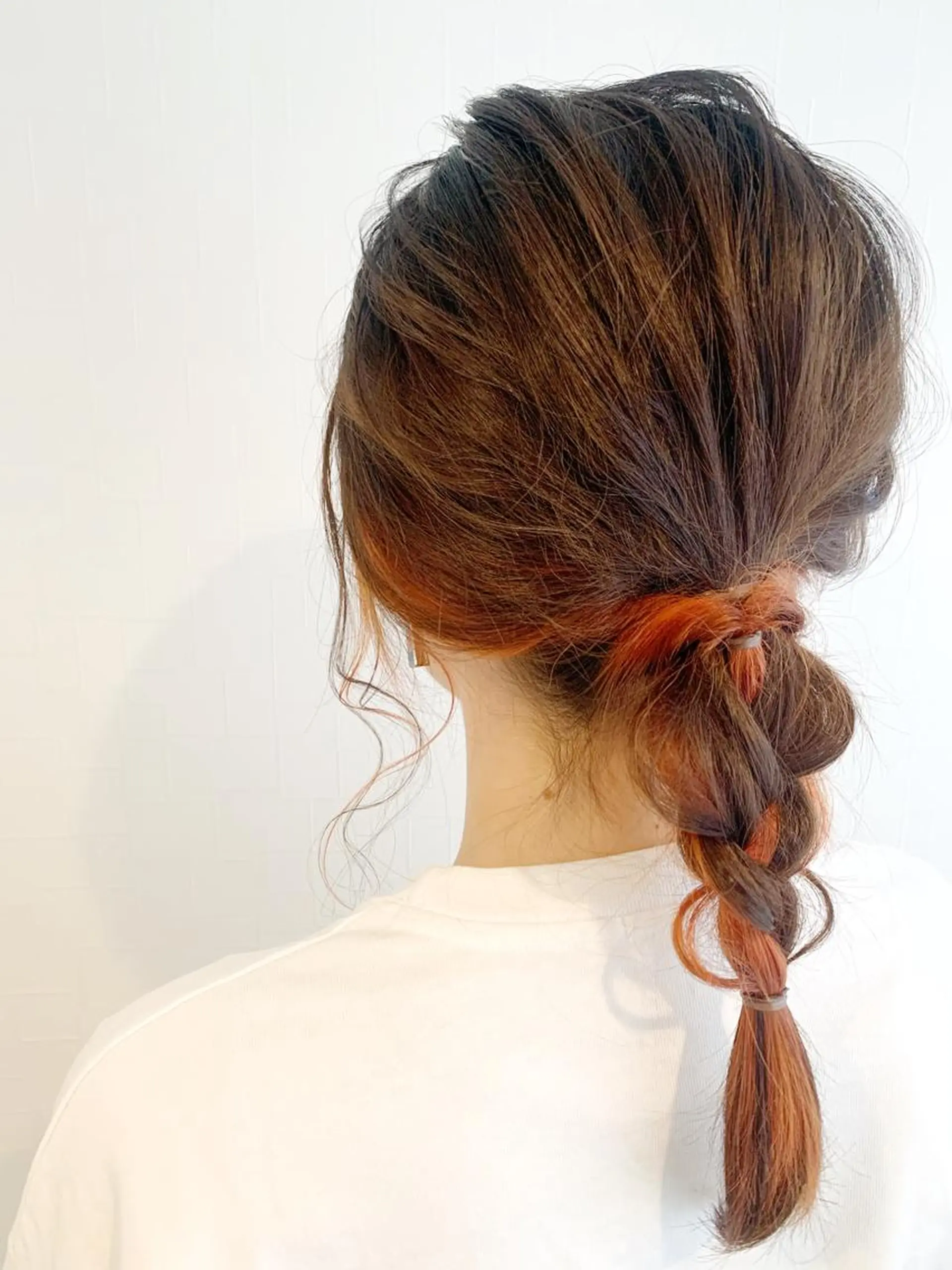 セミロング カラー ヘアカラー ナガサカ サチのヘアスタイル