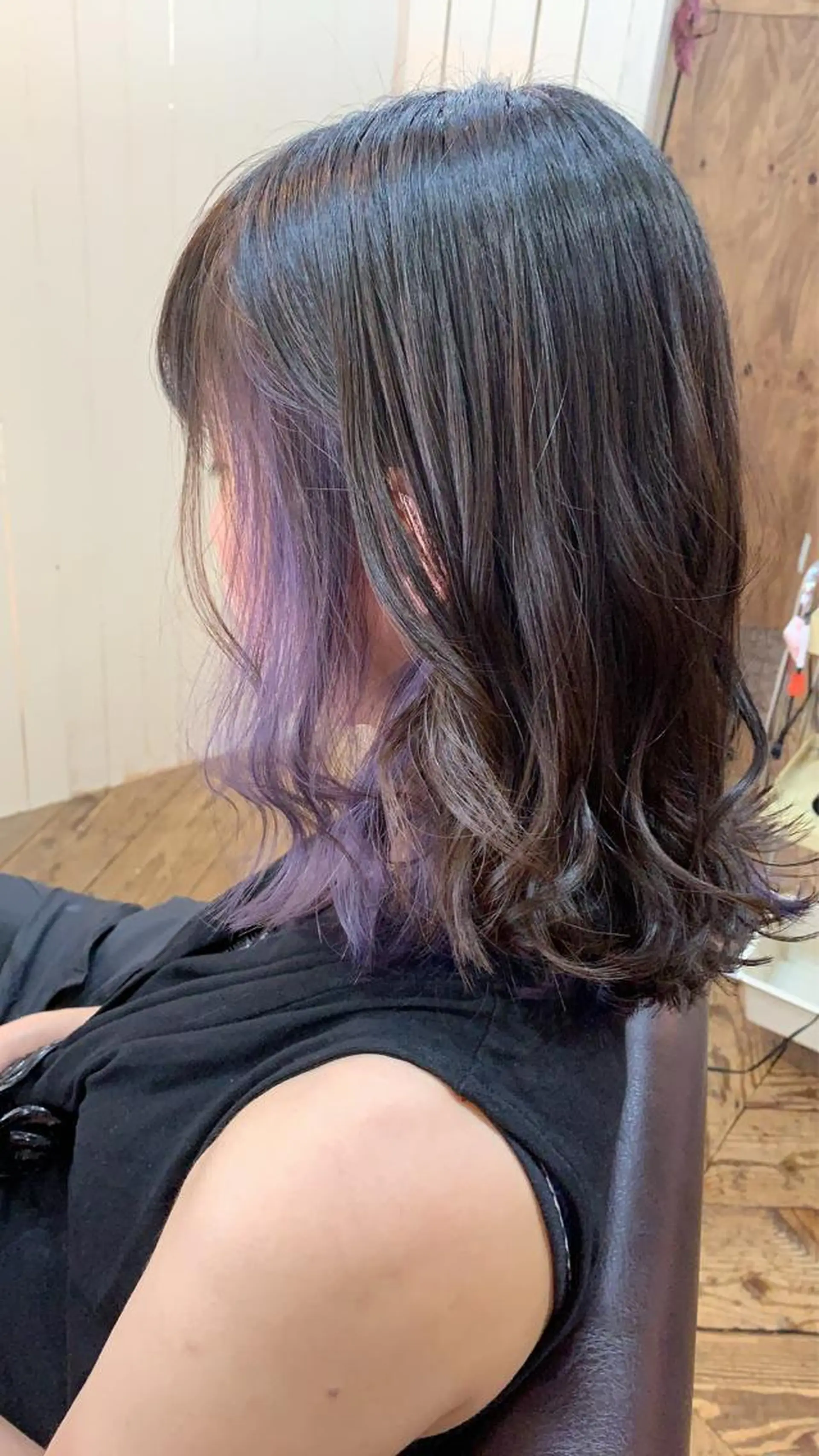 ミディアム カラー インナーカラー ヘアカラー 🦋艶モテカラー/ヘ アセット🦋YURIのヘアスタイル