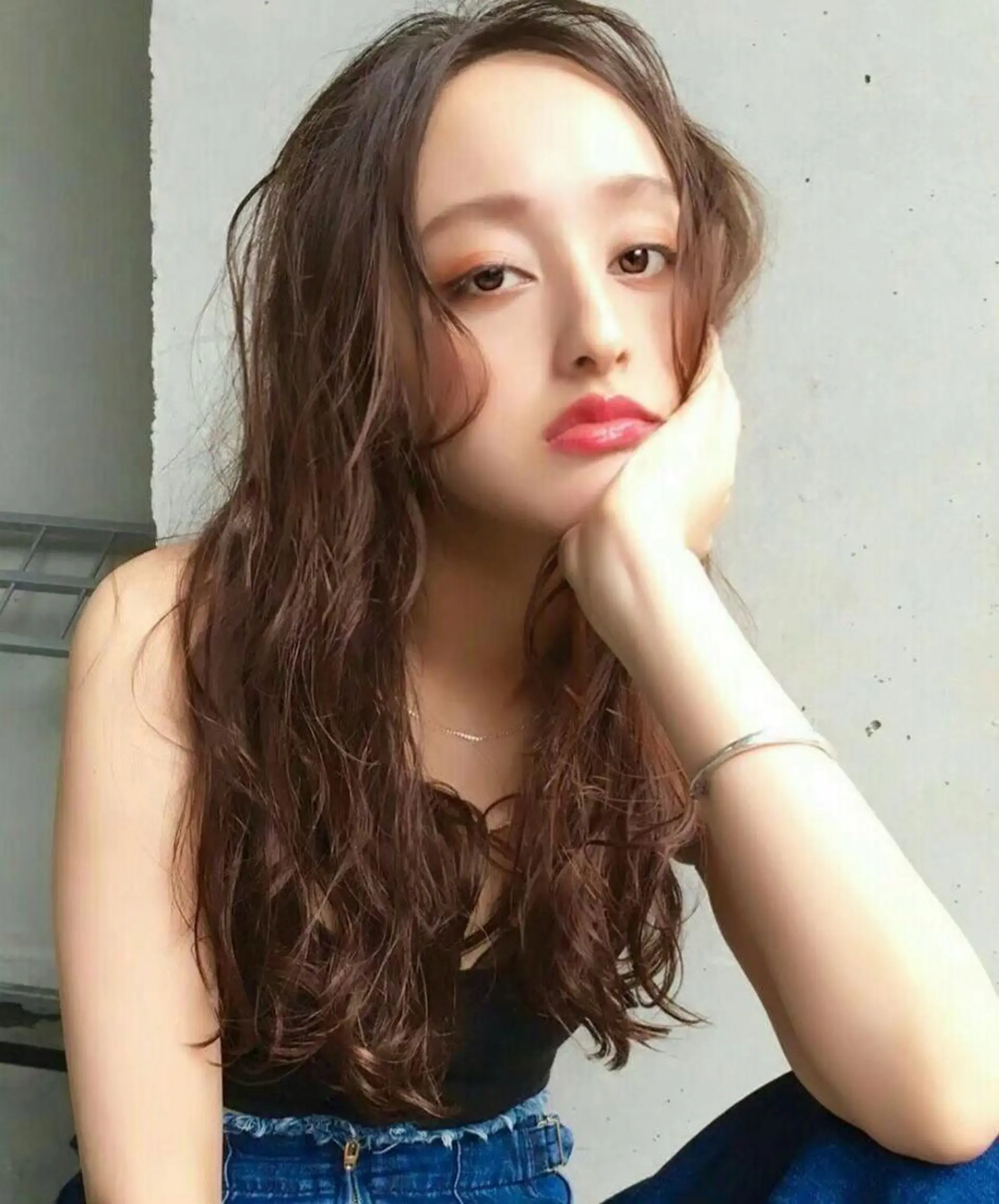 ロング カラー サイエンスアクア/艶 髪/レイヤー/清水のヘアスタイル