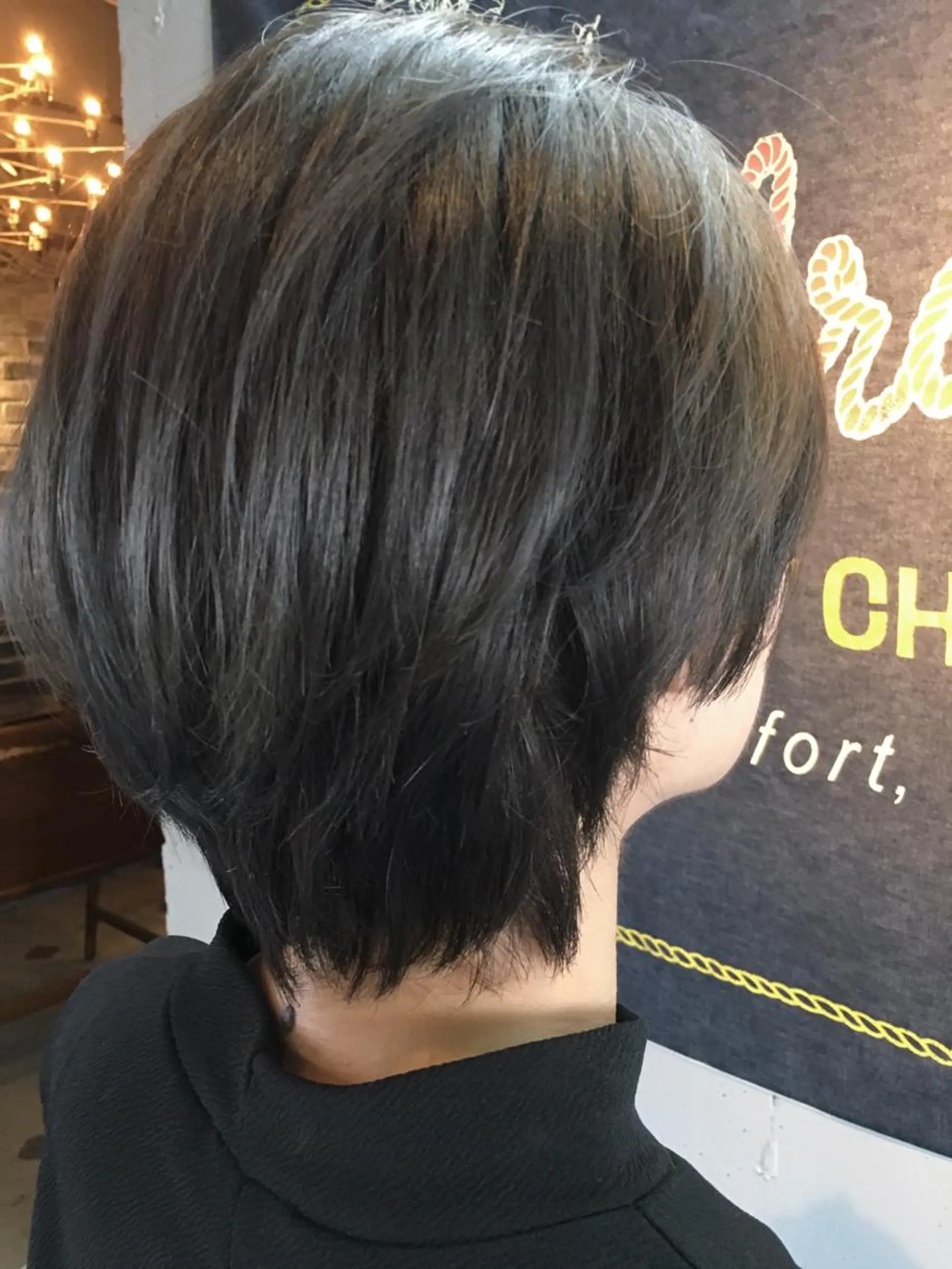 ショート カラー グレージュ ショートヘア ヘアカラー トリートメント 代表 中島貴志のヘアスタイル