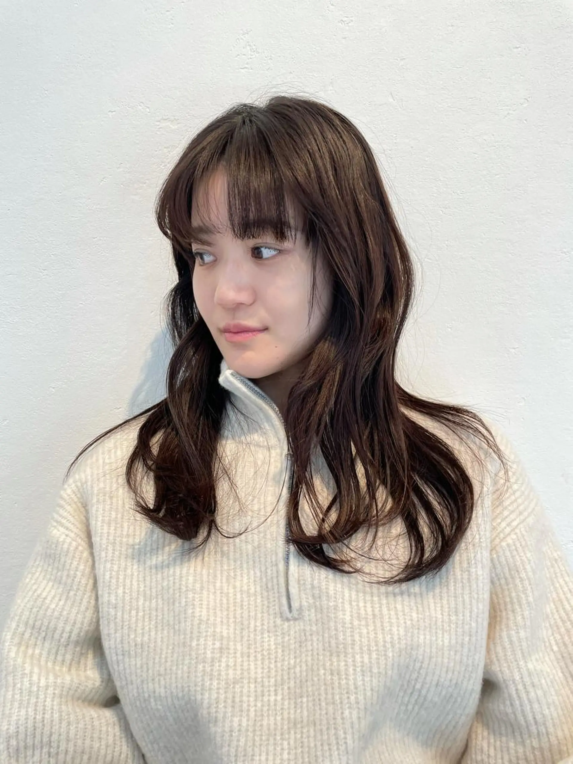 セミロング カラー SALOWIN下北沢所属・hazuki 🌝のヘアスタイル