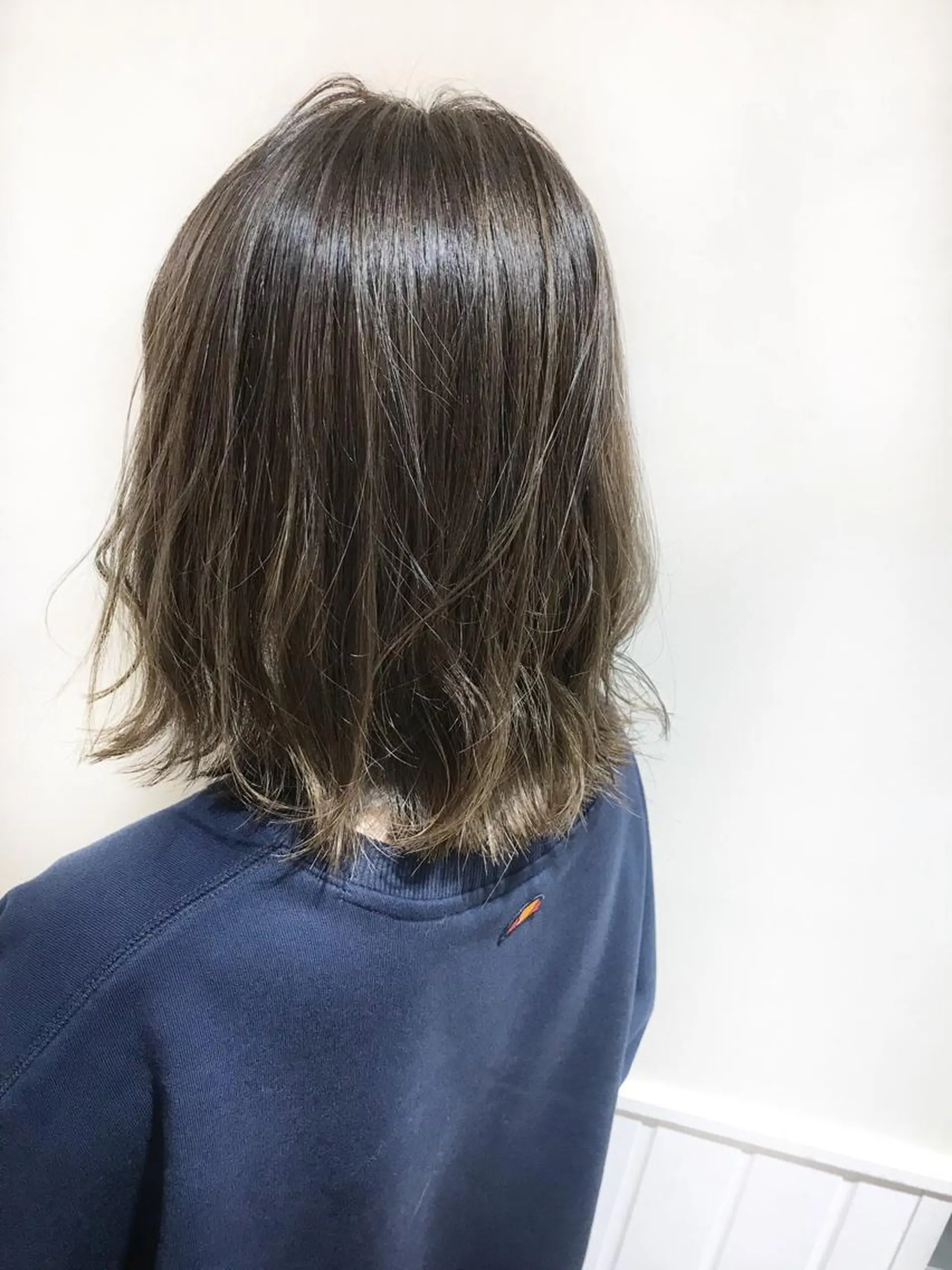 ミディアム カラー グレージュ ハイライトカラー ハイライト カット パーマ トリートメント パーマ×ウルフカット koya☆のヘアスタイル