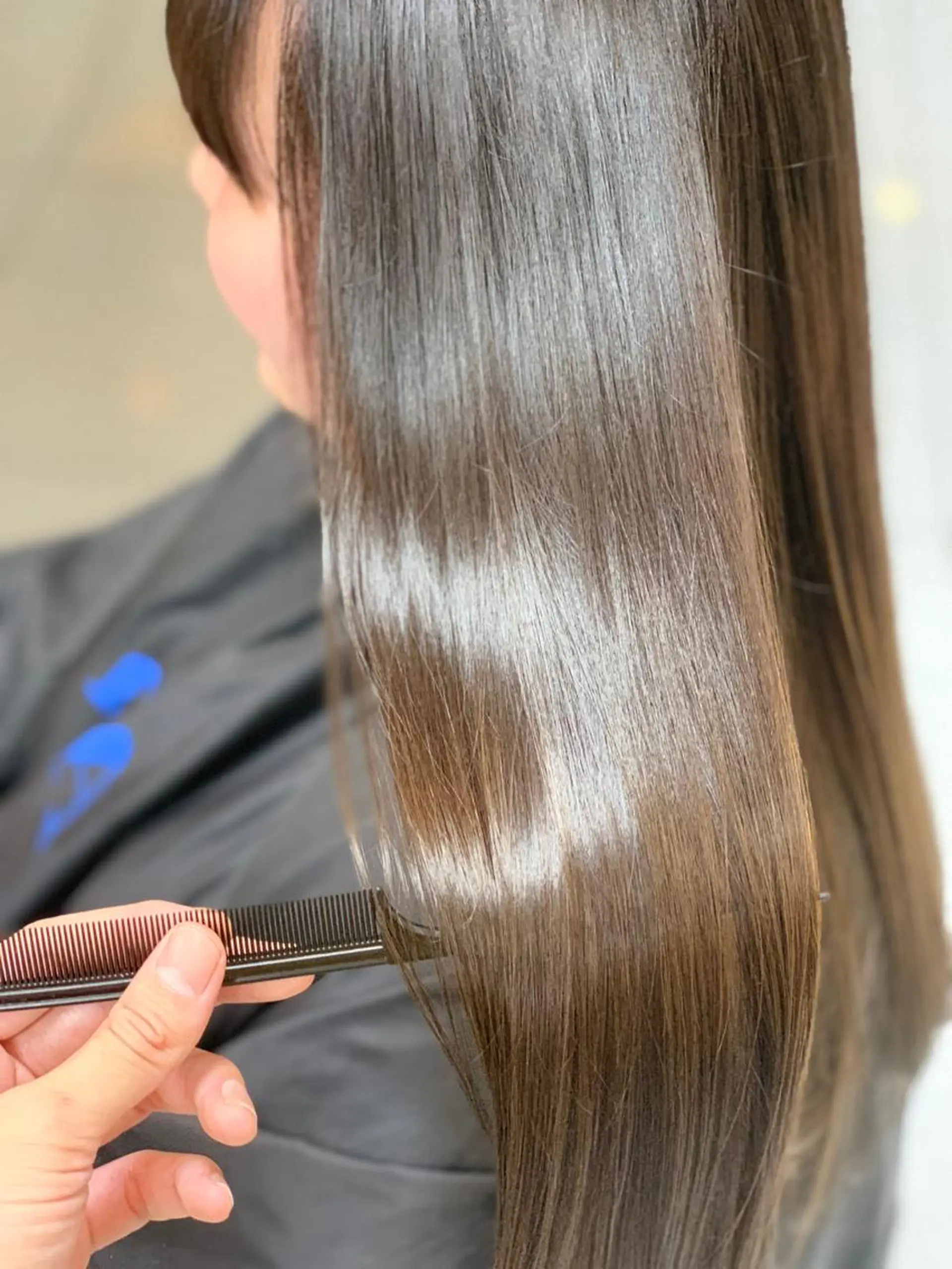 ロング カラー カット 縮毛矯正 トリートメント 髪質改善/縮毛矯正 /ブリーチ矯正/岡部のヘアスタイル