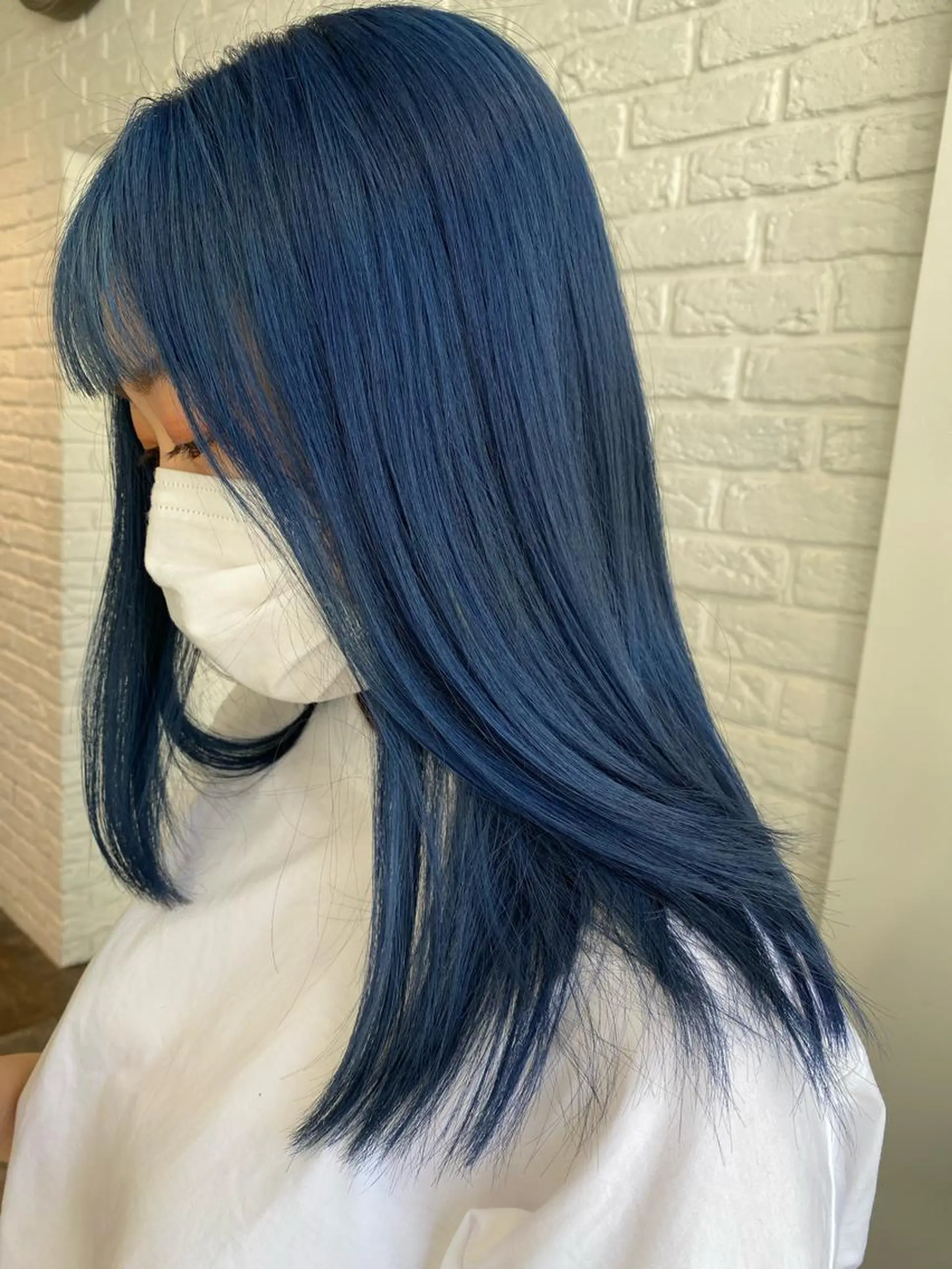 セミロング ヘアカラー ハイトーンボブ Mizuki.のヘアスタイル