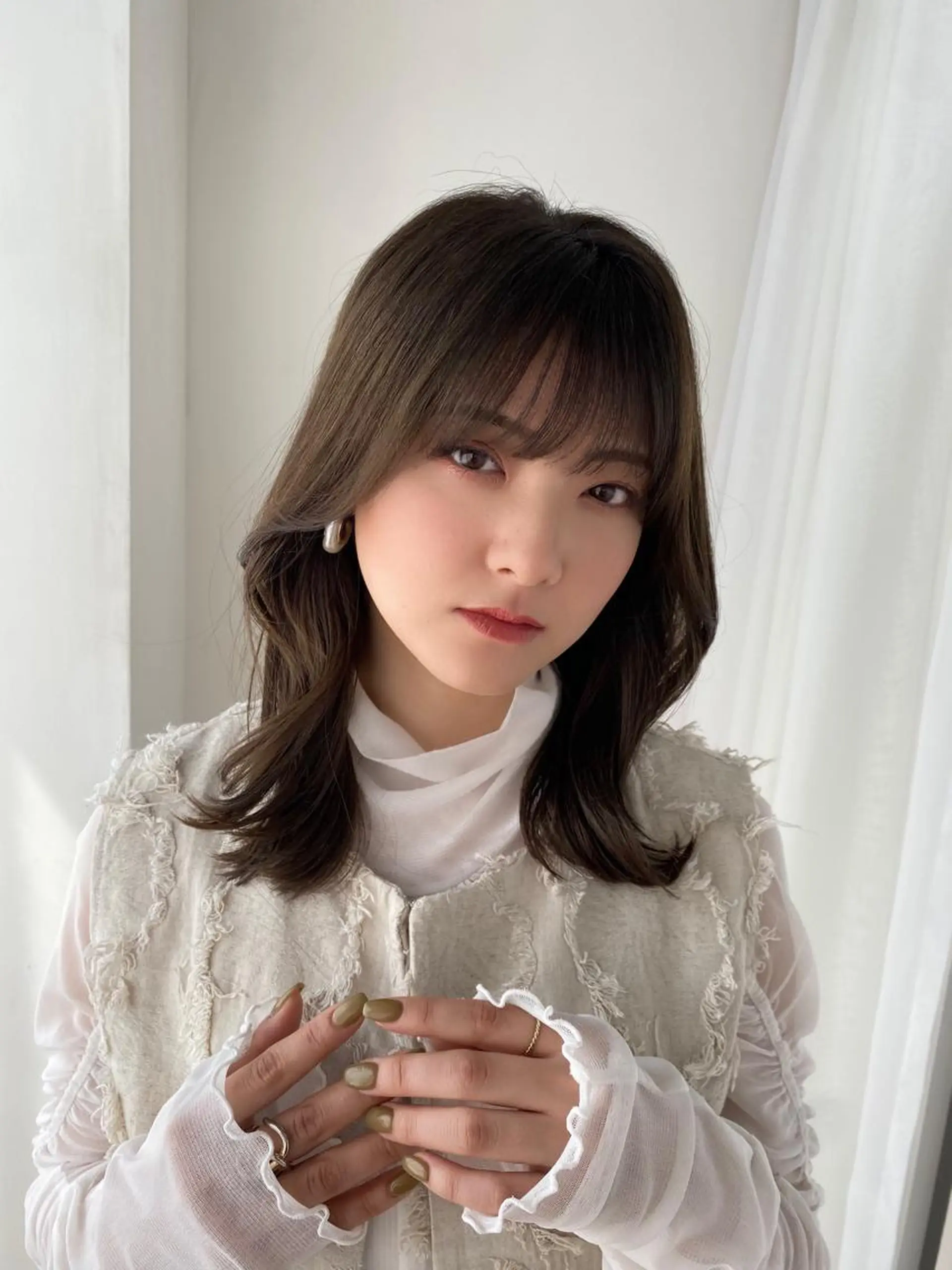 セミロング カラー Ash中目黒店 榊間茜のヘアスタイル