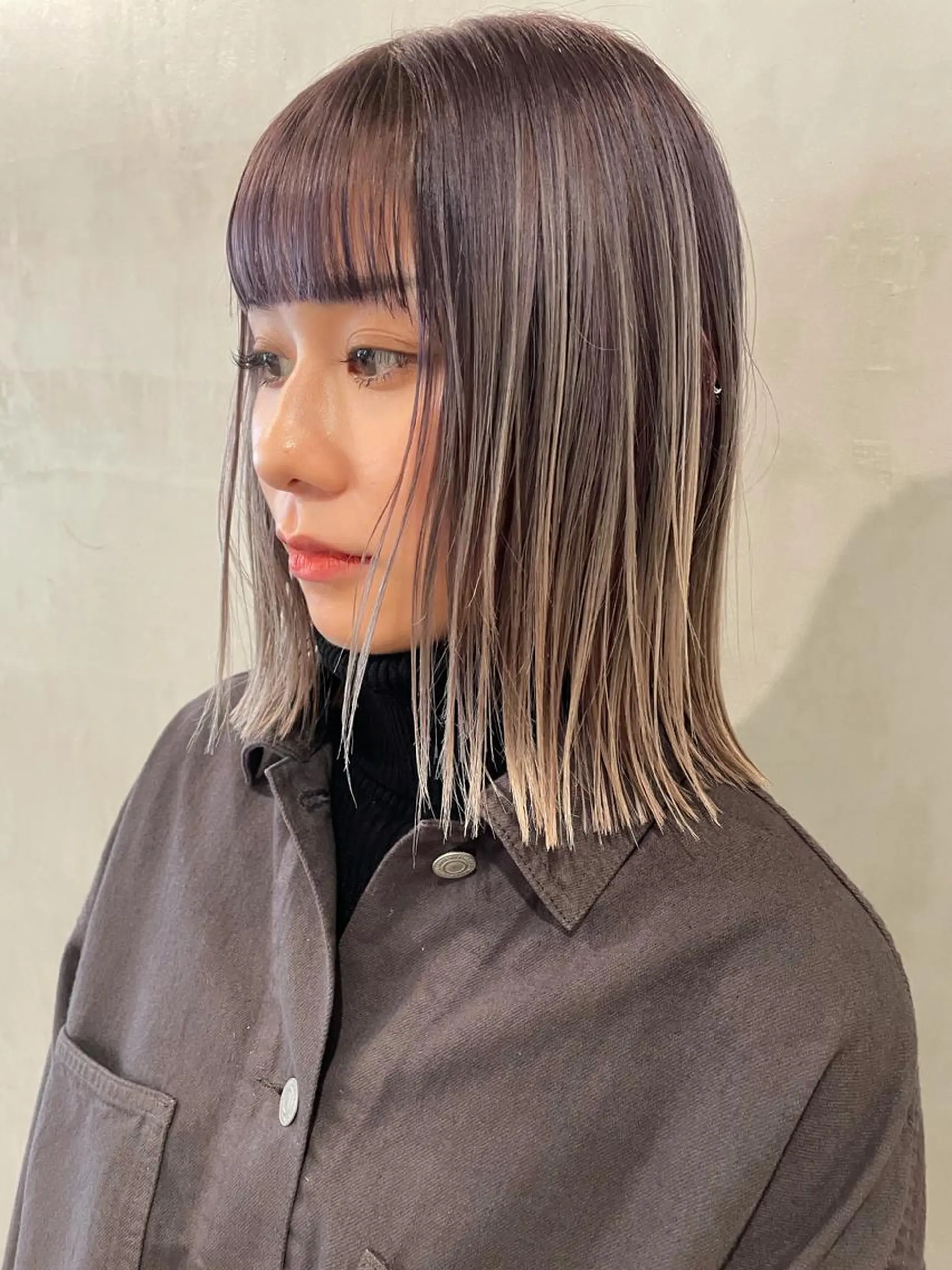 ミディアム カラー カット ヘアカラー トリートメント 優作 〜圧倒的信頼〜のヘアスタイル