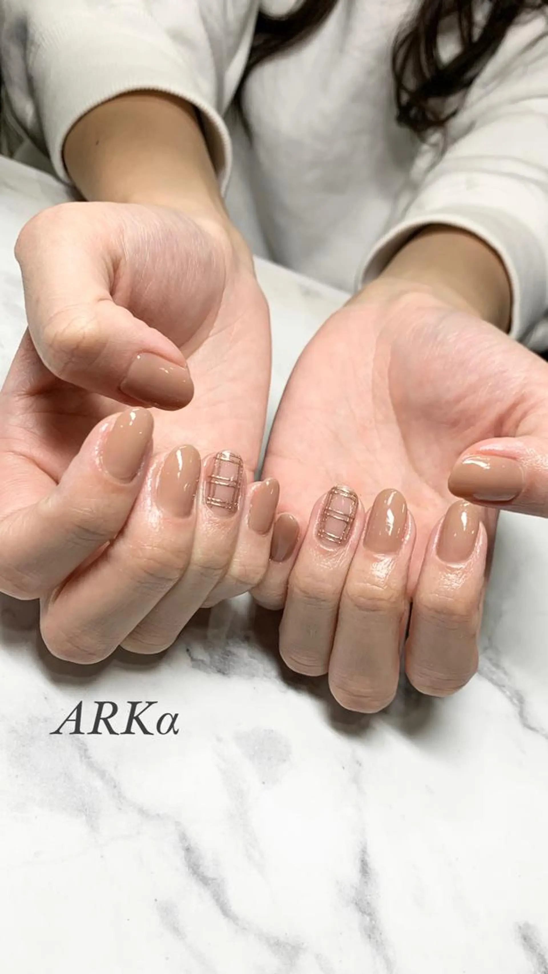 ショート ネイル ハンドネイル Nailsalon ARKαのネイルデザイン